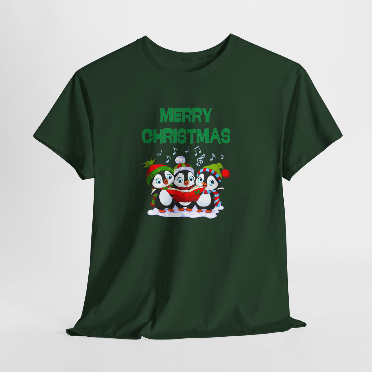 Merry Christmas Penguin Trio Holiday T-Shirt