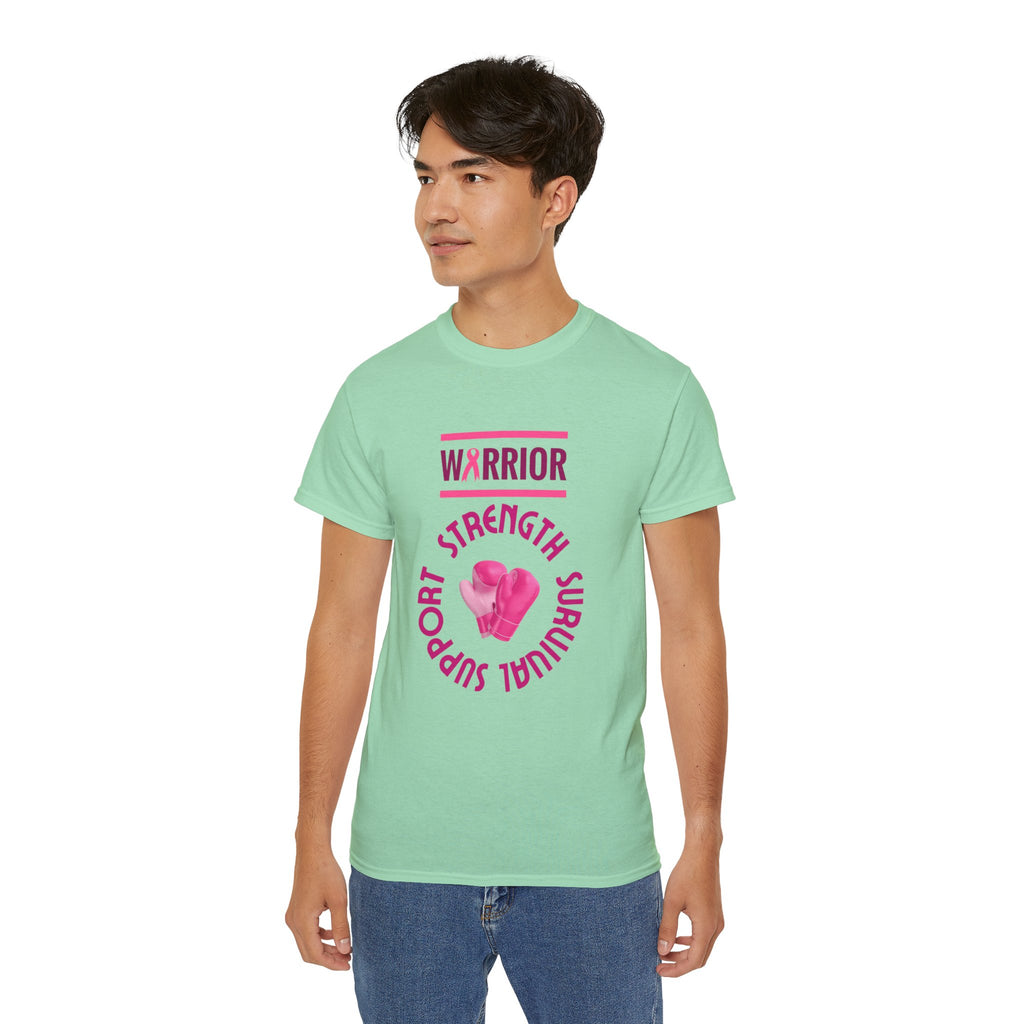 Breast Cancer Warrior T-Shirt — Support Strength Survival Tee