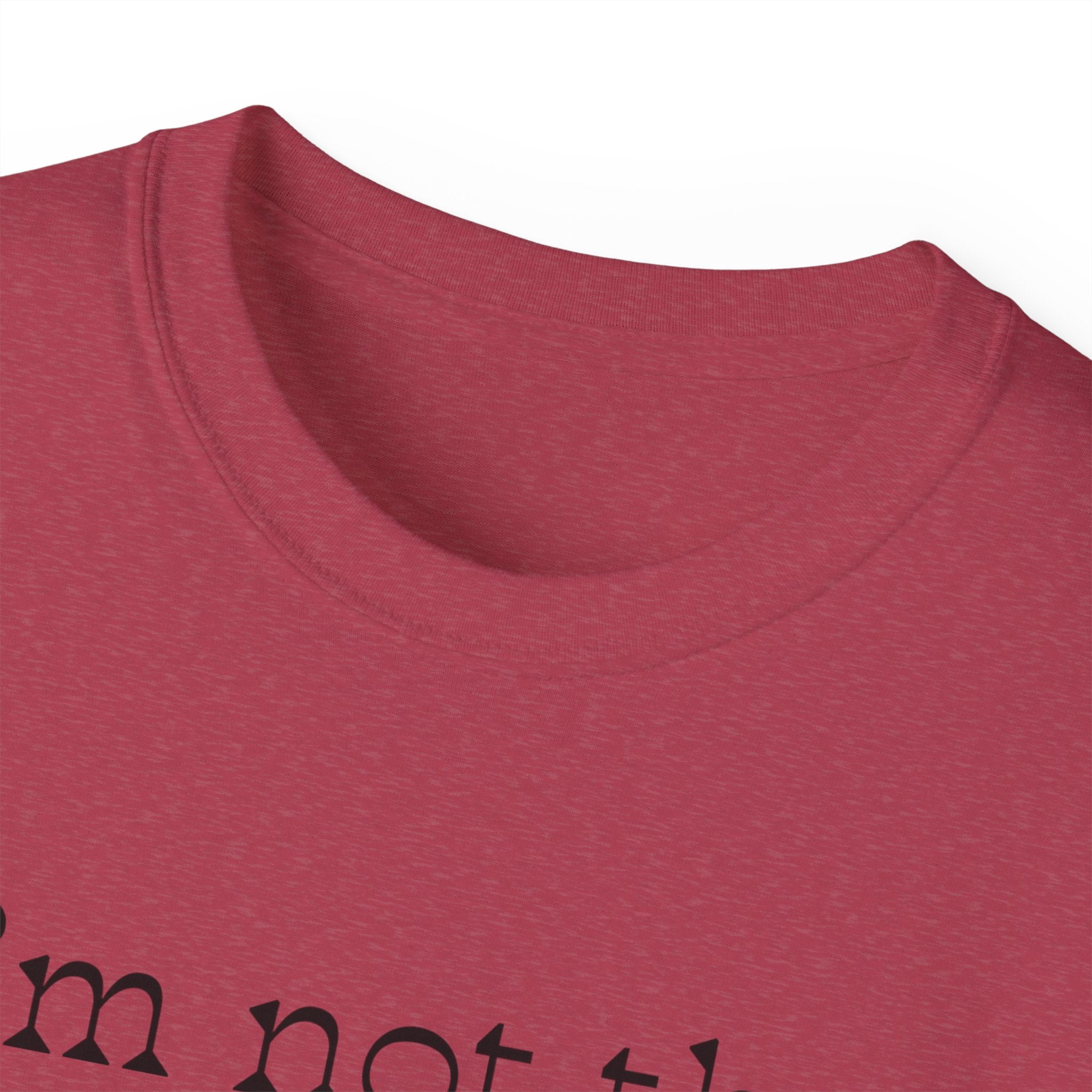 "I'm Not the Problem, Am I?" White Graphic Tee — Funny Sarcastic Statement T-Shirt