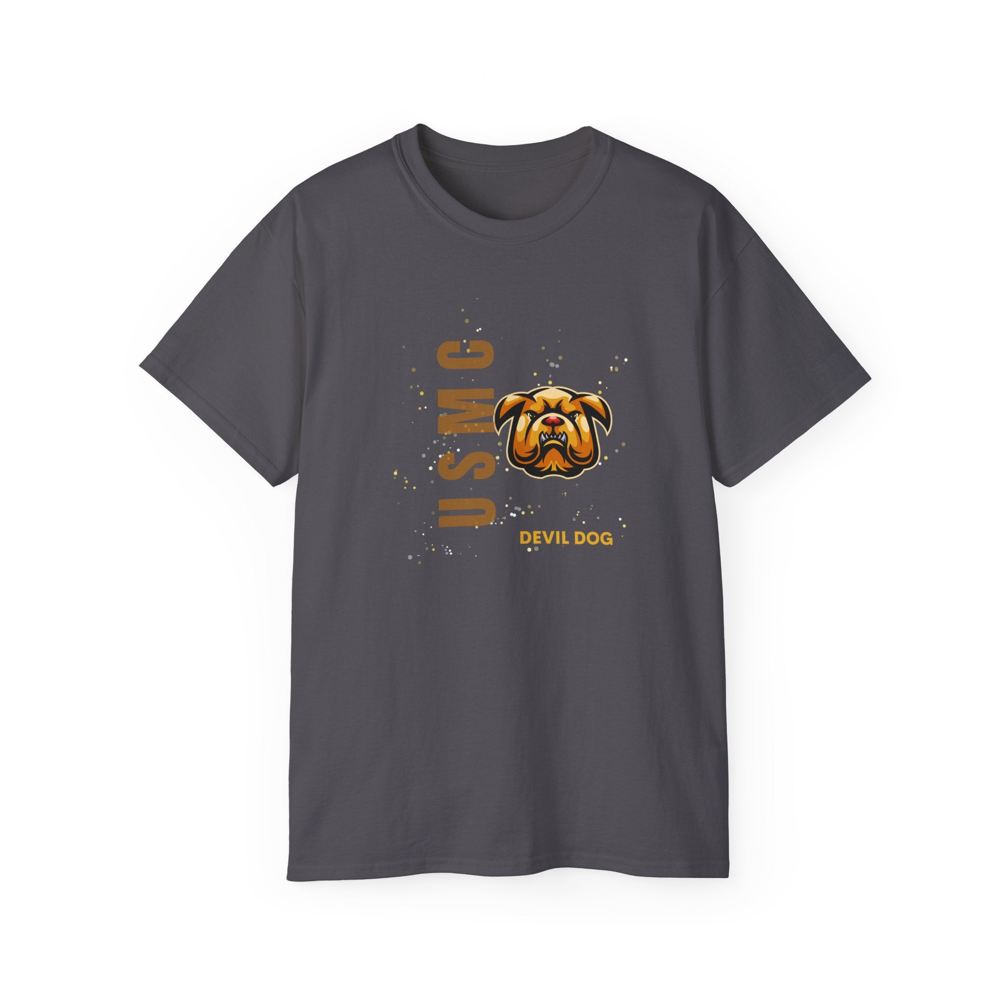 USMC Jarhead Bulldog T‑Shirt — Marine Corps Vertical Logo Tee