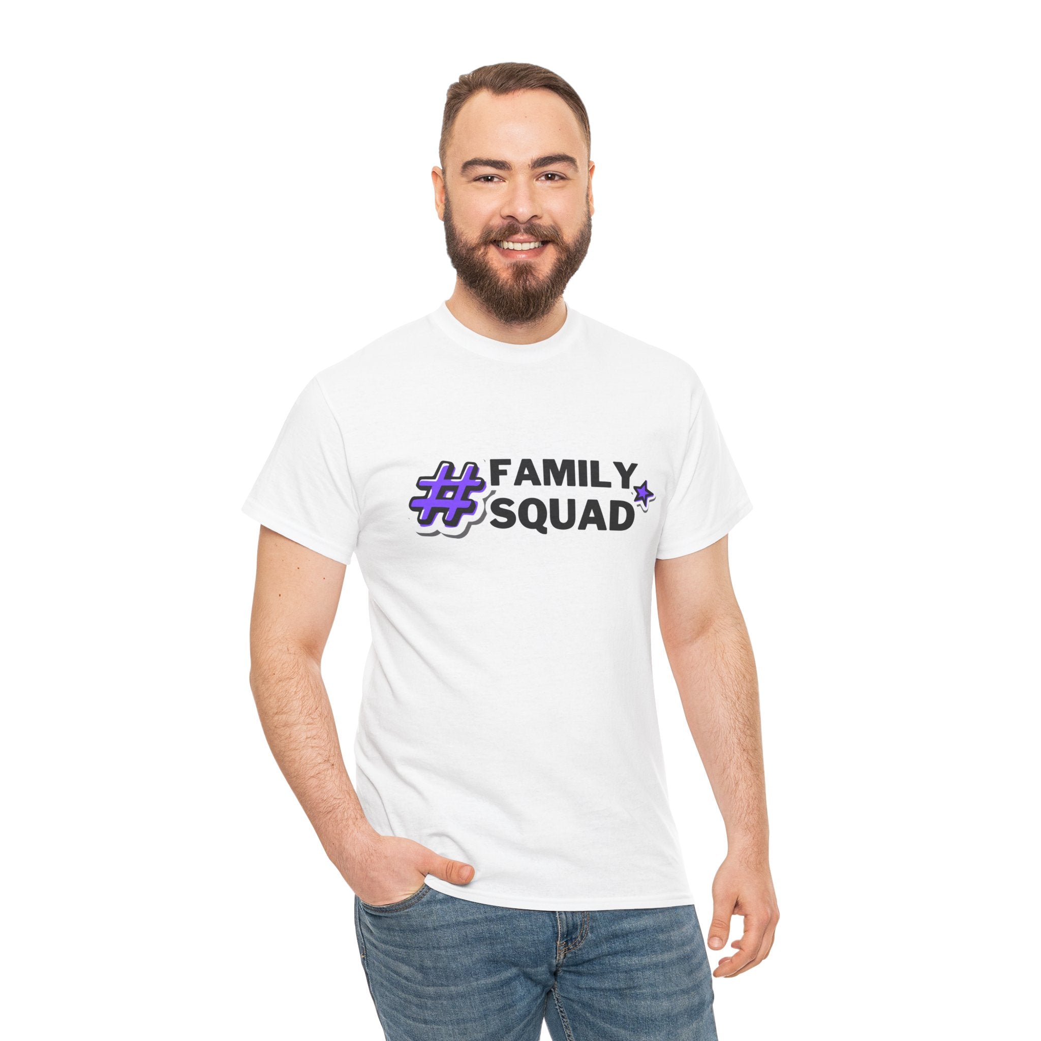 Family Squad T-Shirt — #FamilySquad Graphic Tee for Matching Family Outfits