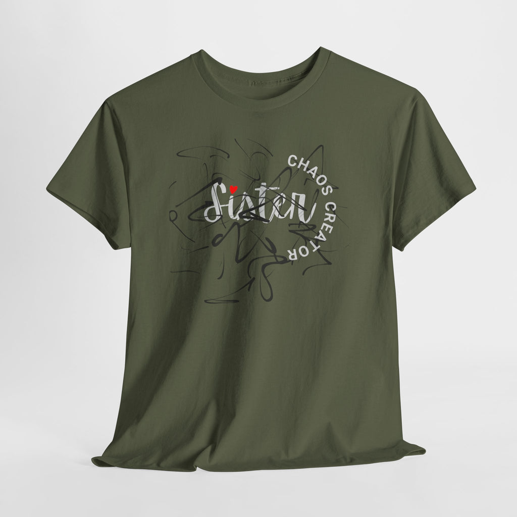 Sister Tee — 'Chaos Creator' Lightweight Sister Graphic T-Shirt