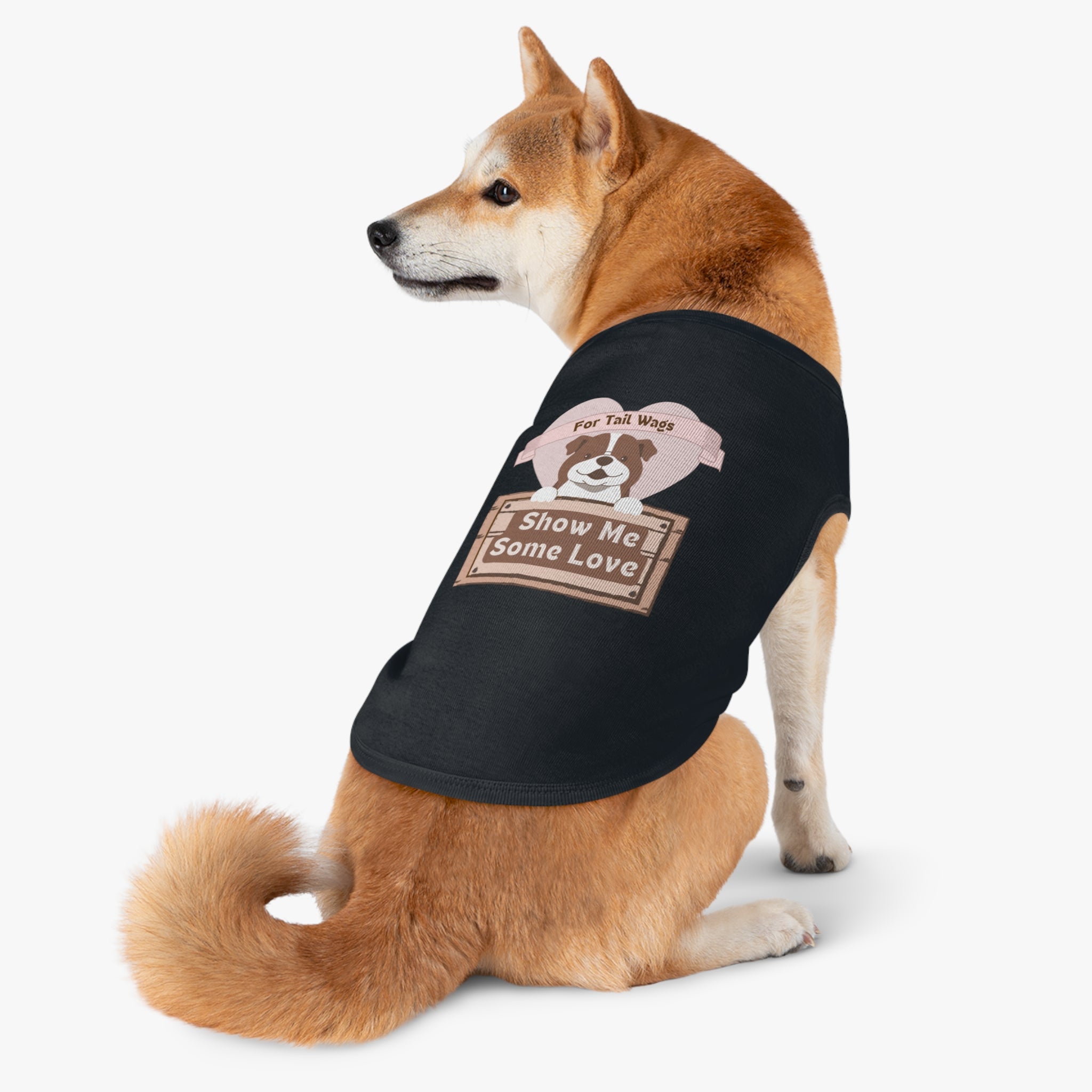 Pet Tank Top - "Show Me Some Love" Dog Graphic Tank for Tail-Wagging Pups