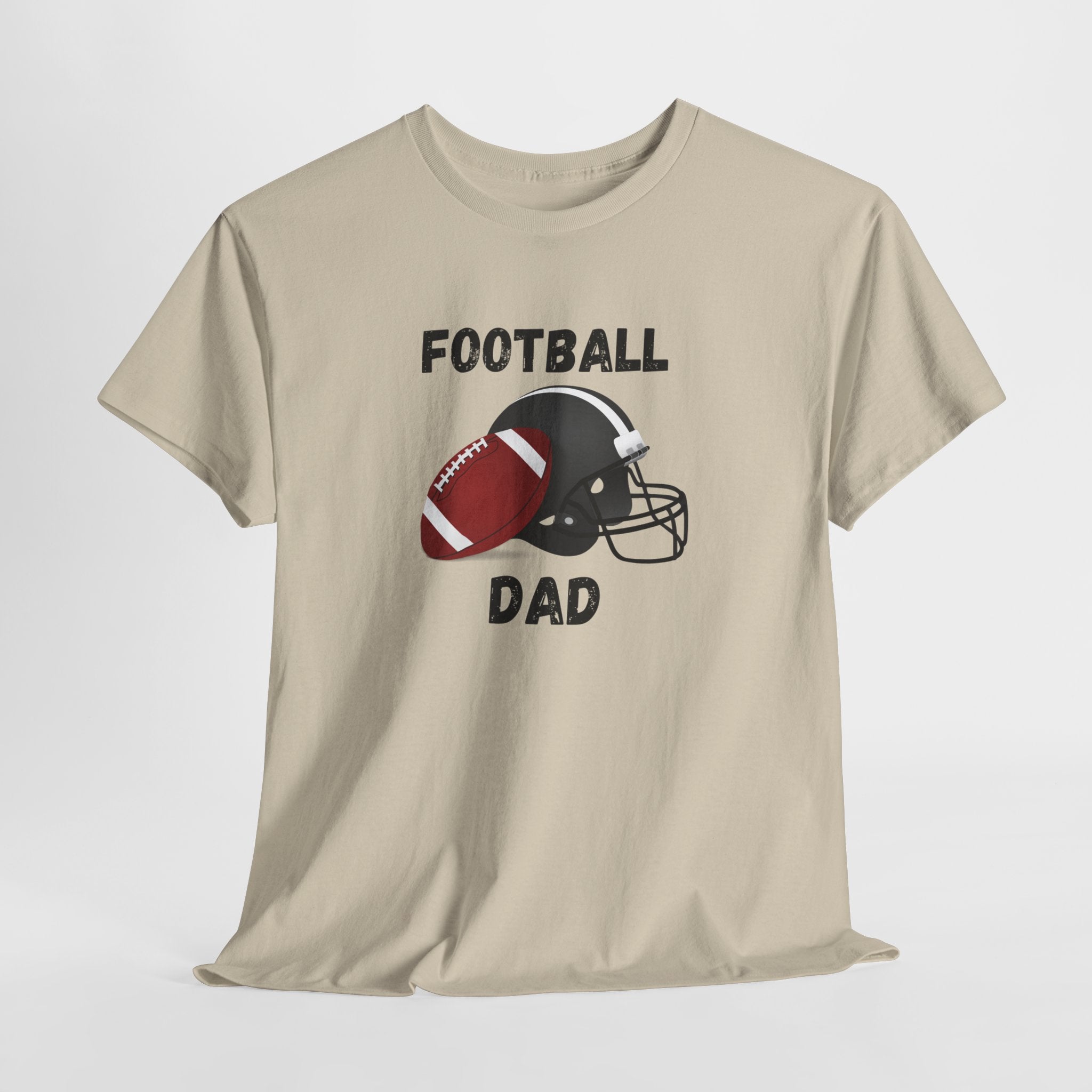 Football Dad T-Shirt — Classic Football & Helmet Tee for Proud Dads
