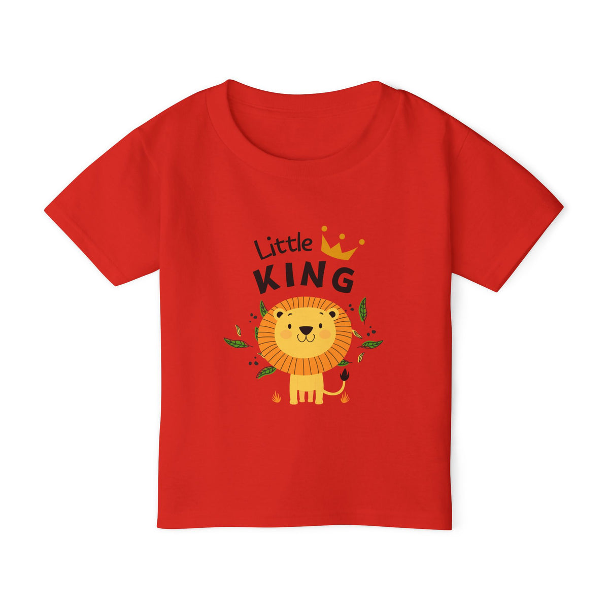 Little King Toddler T-Shirt — Cute Lion Crown Tee for Baby Boy & Girl