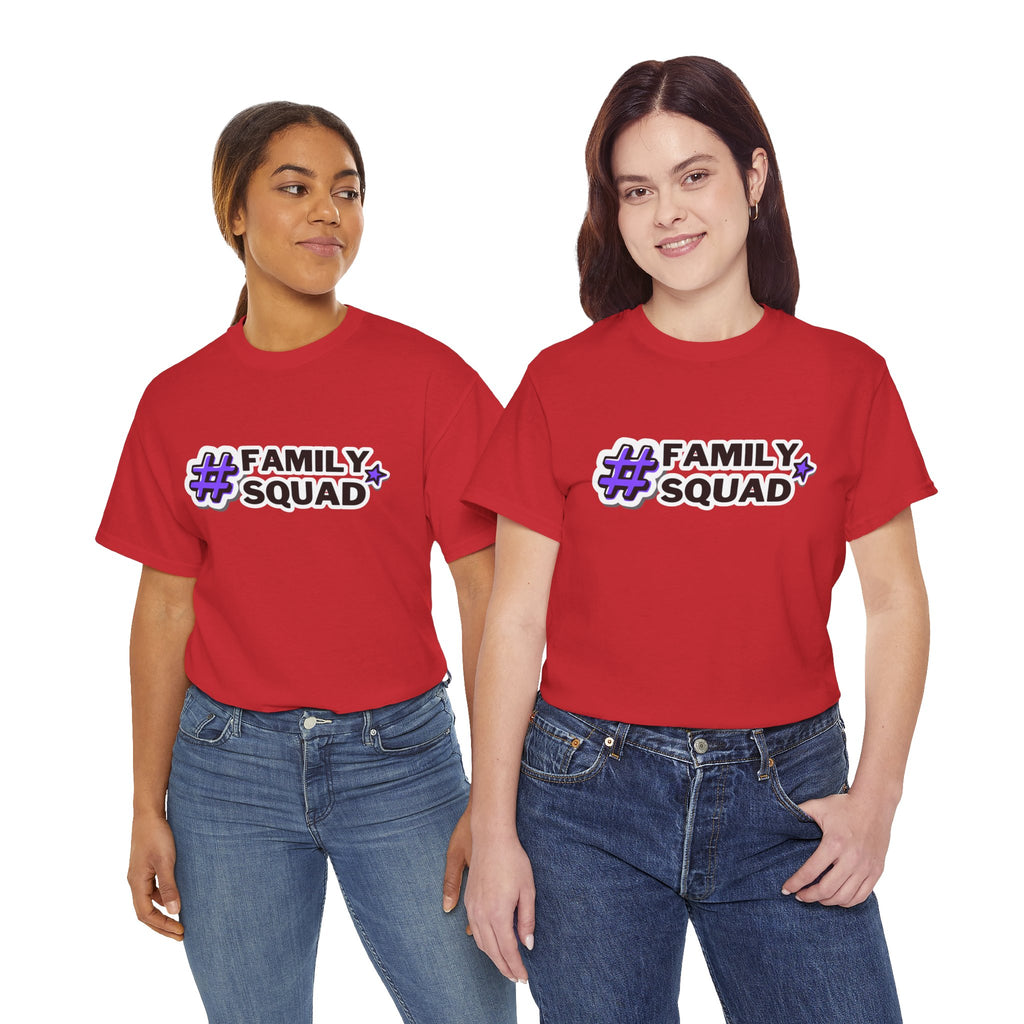 Family Squad T-Shirt — #FamilySquad Graphic Tee for Matching Family Outfits