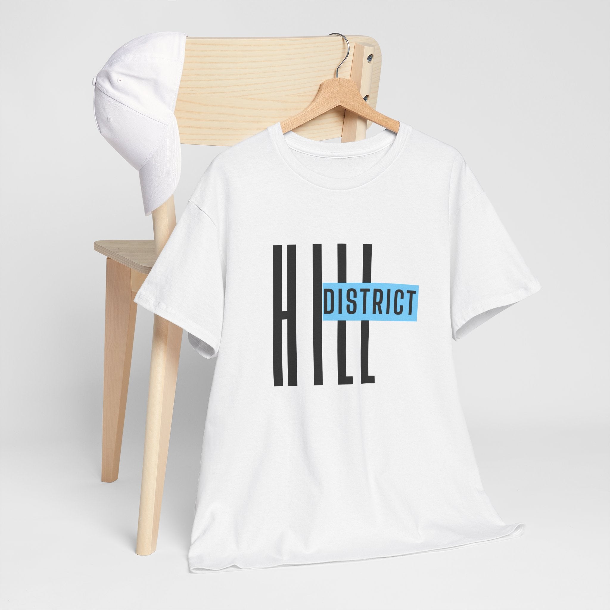 Hill District Retro Logo T‑Shirt — Urban Neighborhood Pride Tee