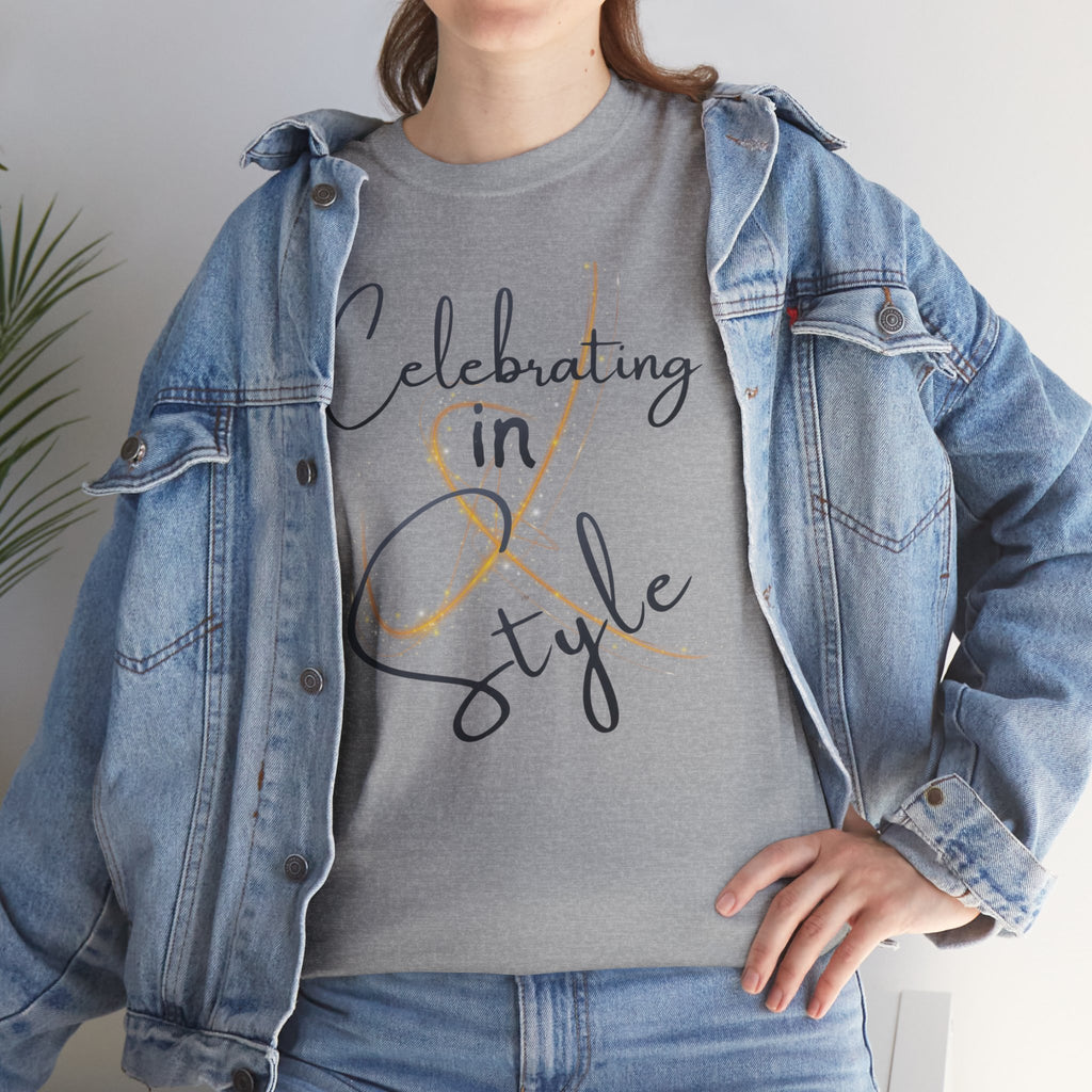 "Celebrating" T-Shirt — Celebratory Graphic Tee