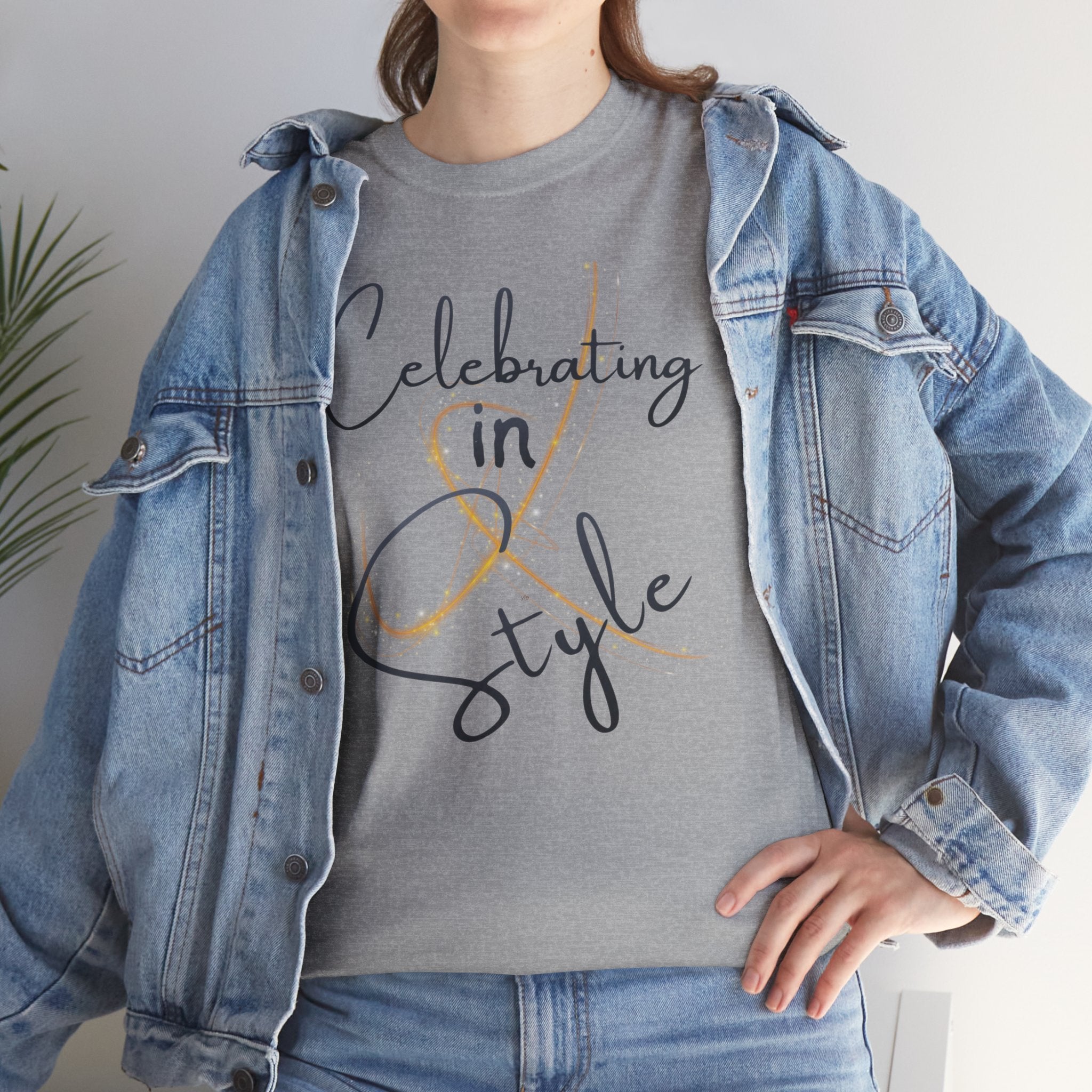 "Celebrating" T-Shirt — Celebratory Graphic Tee