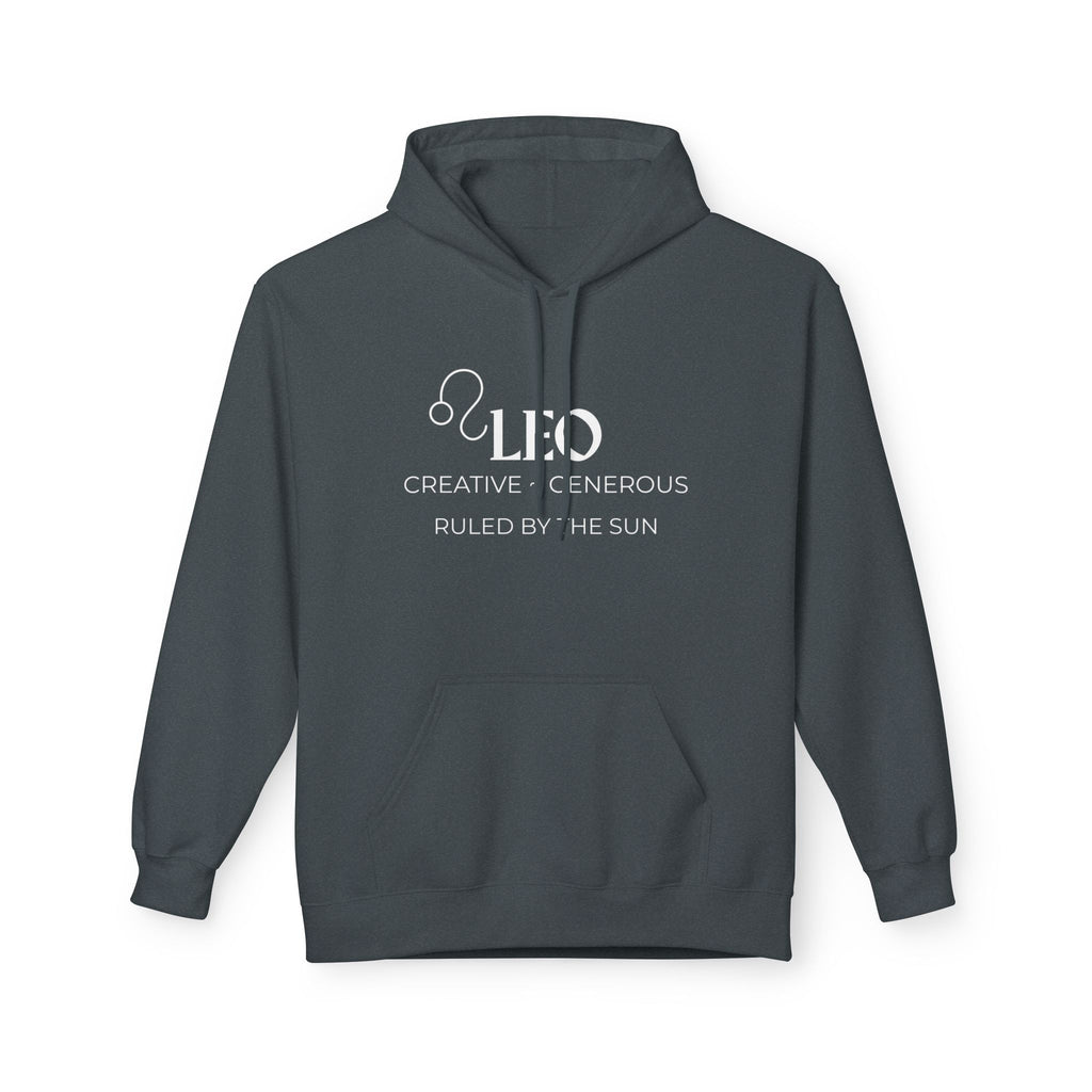 Leo Unisex Fleece Hoodie with Custom Design