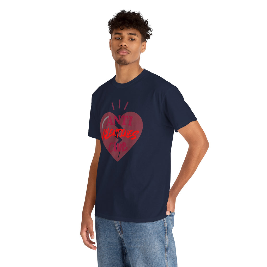 T-Shirt — Anti Valentines Day Club Heart Graphic Tee