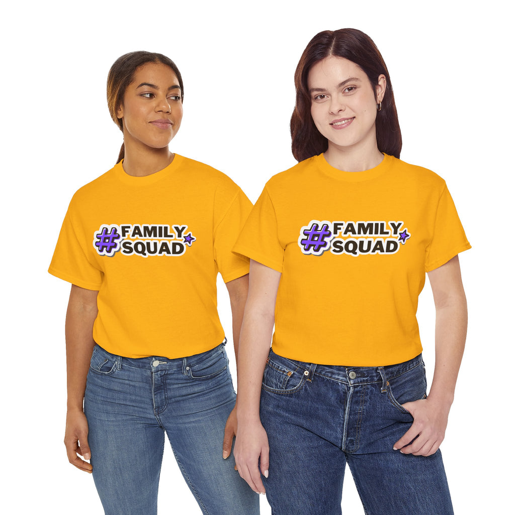 Family Squad T-Shirt — #FamilySquad Graphic Tee for Matching Family Outfits