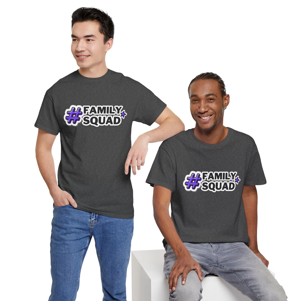 Family Squad T-Shirt — #FamilySquad Graphic Tee for Matching Family Outfits