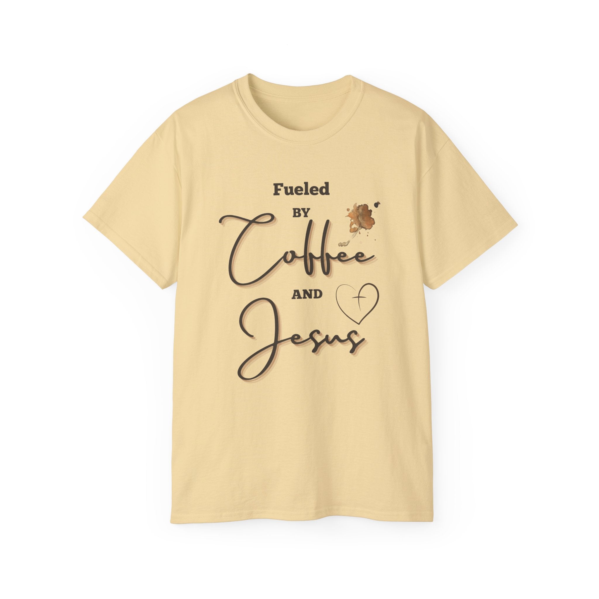 Coffee and Jesus T‑Shirt — "Fueled by Coffee and Jesus" Faith Graphic Tee
