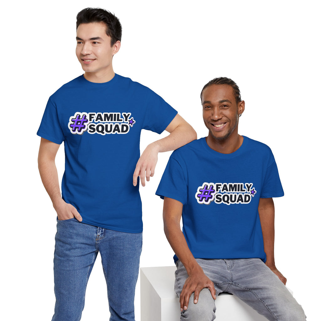 Family Squad T-Shirt — #FamilySquad Graphic Tee for Matching Family Outfits