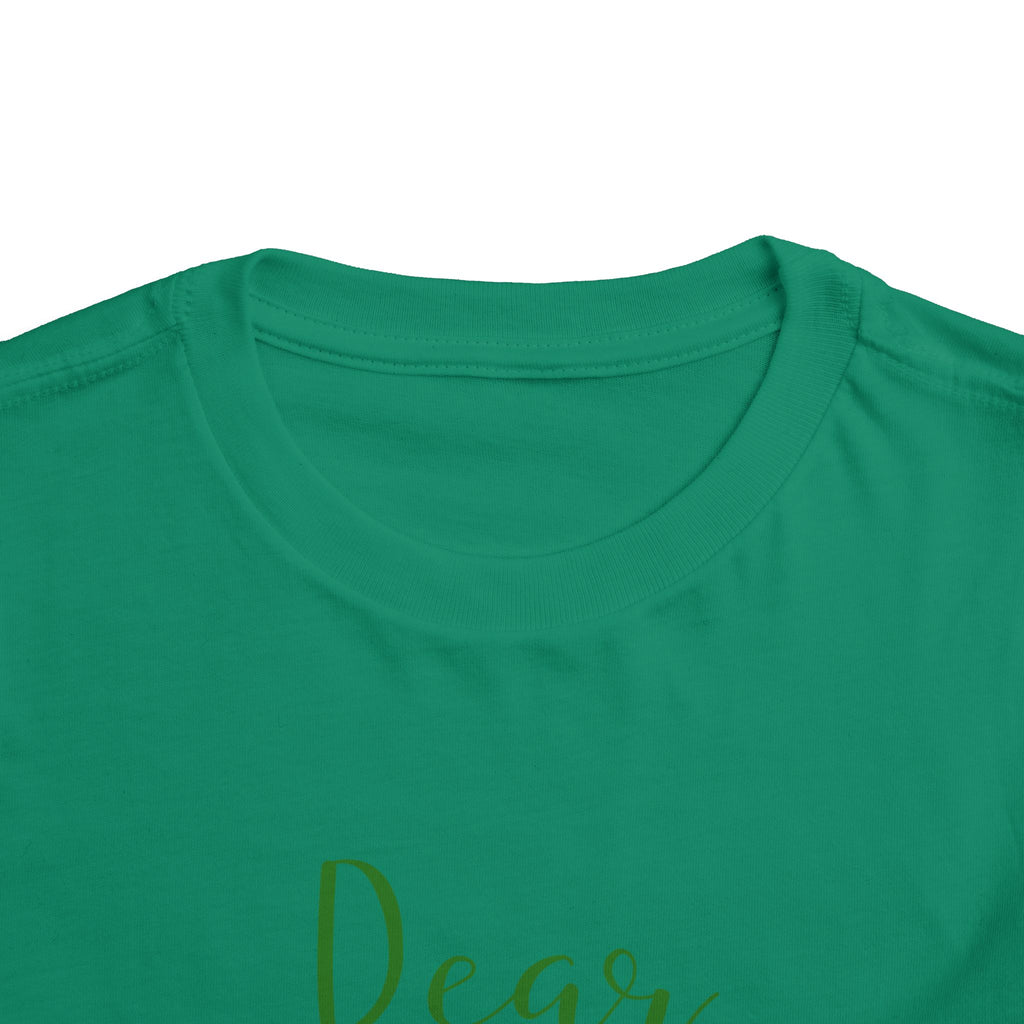 Dear Santa Stop Snitching to My Parents Christmas Toddler Short Sleeve Tee