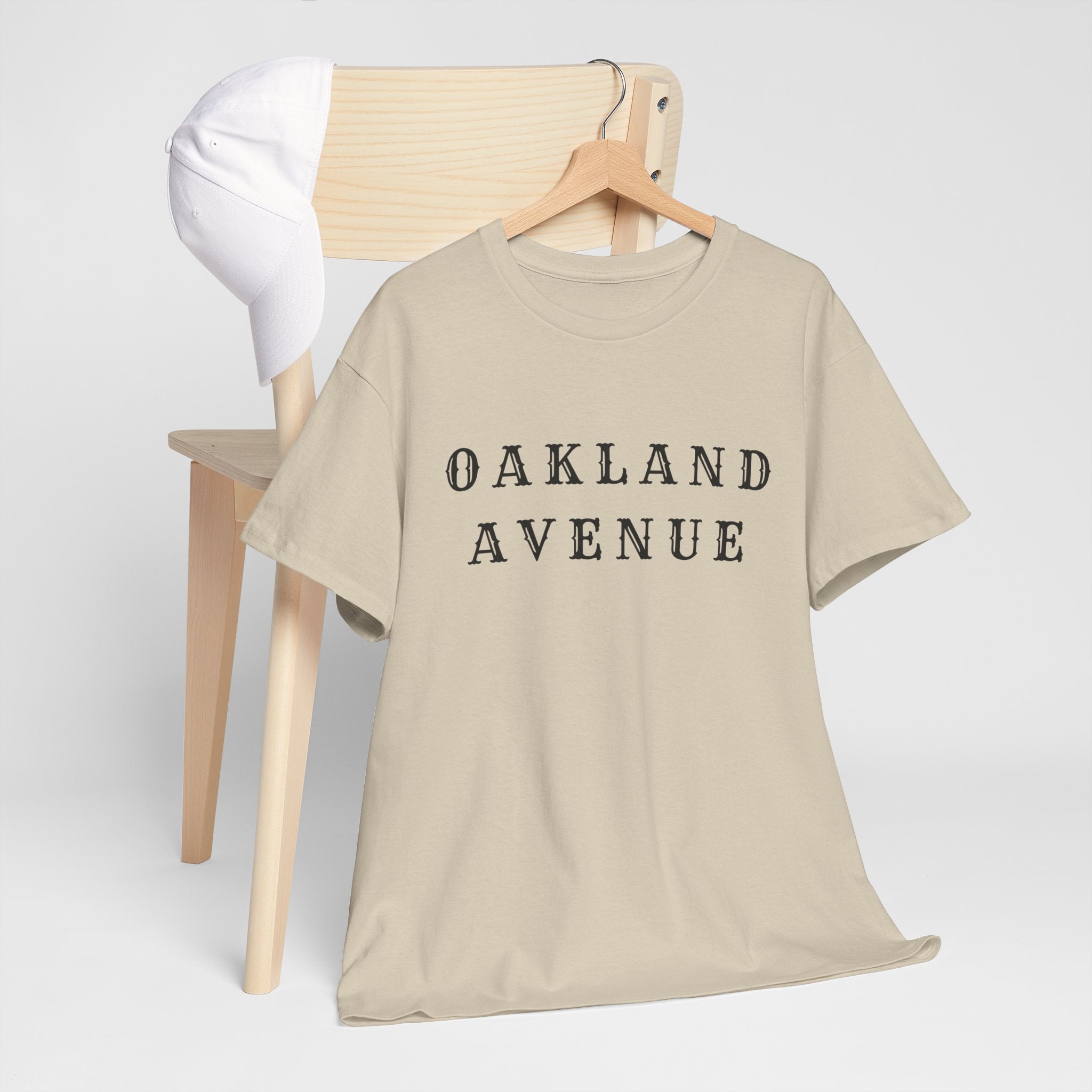 Oakland Avenue Throwback Tee — Minimal Streetwear Graphic T-Shirt