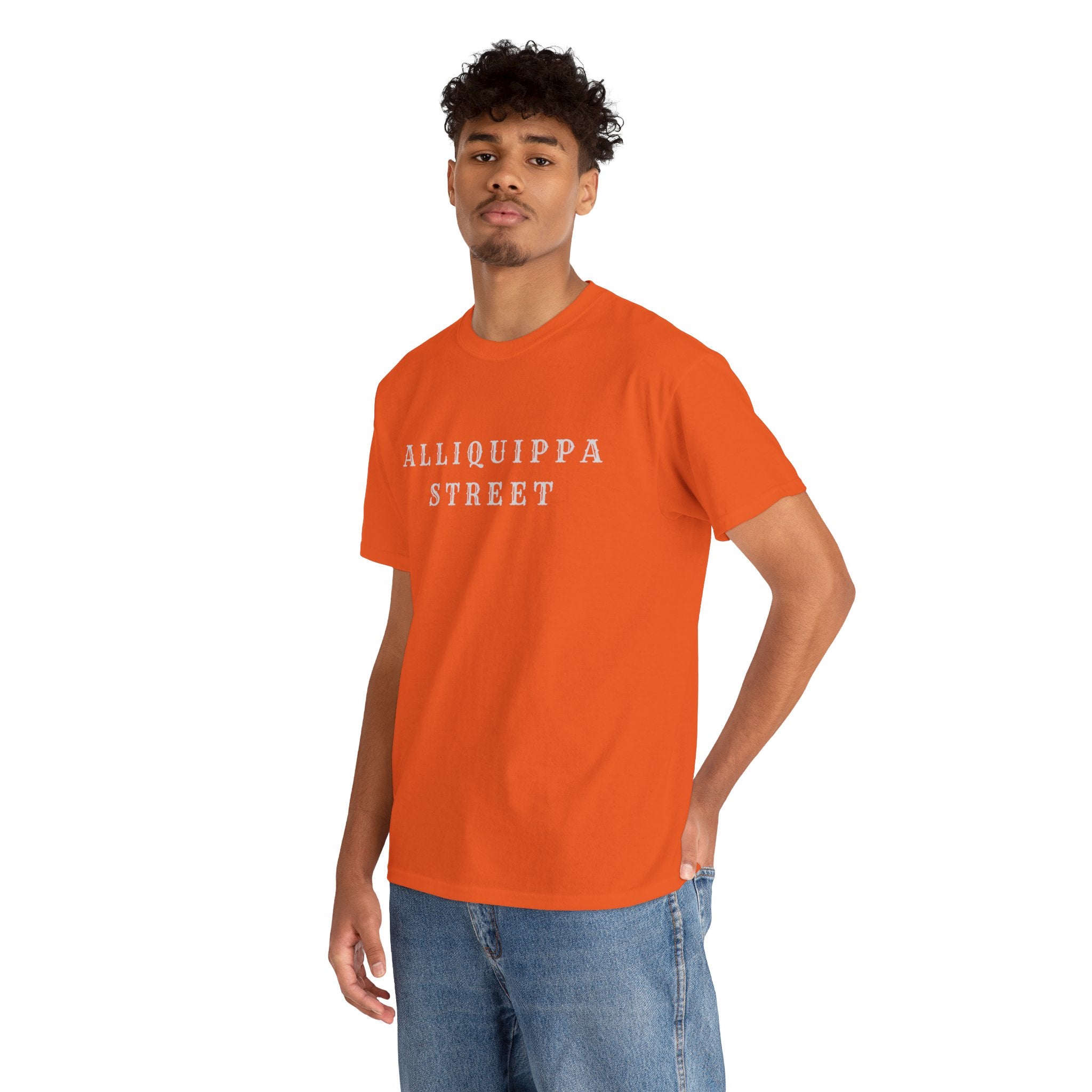 Alliquippa Street Tee — Vintage Block Letter Neighborhood T-Shirt