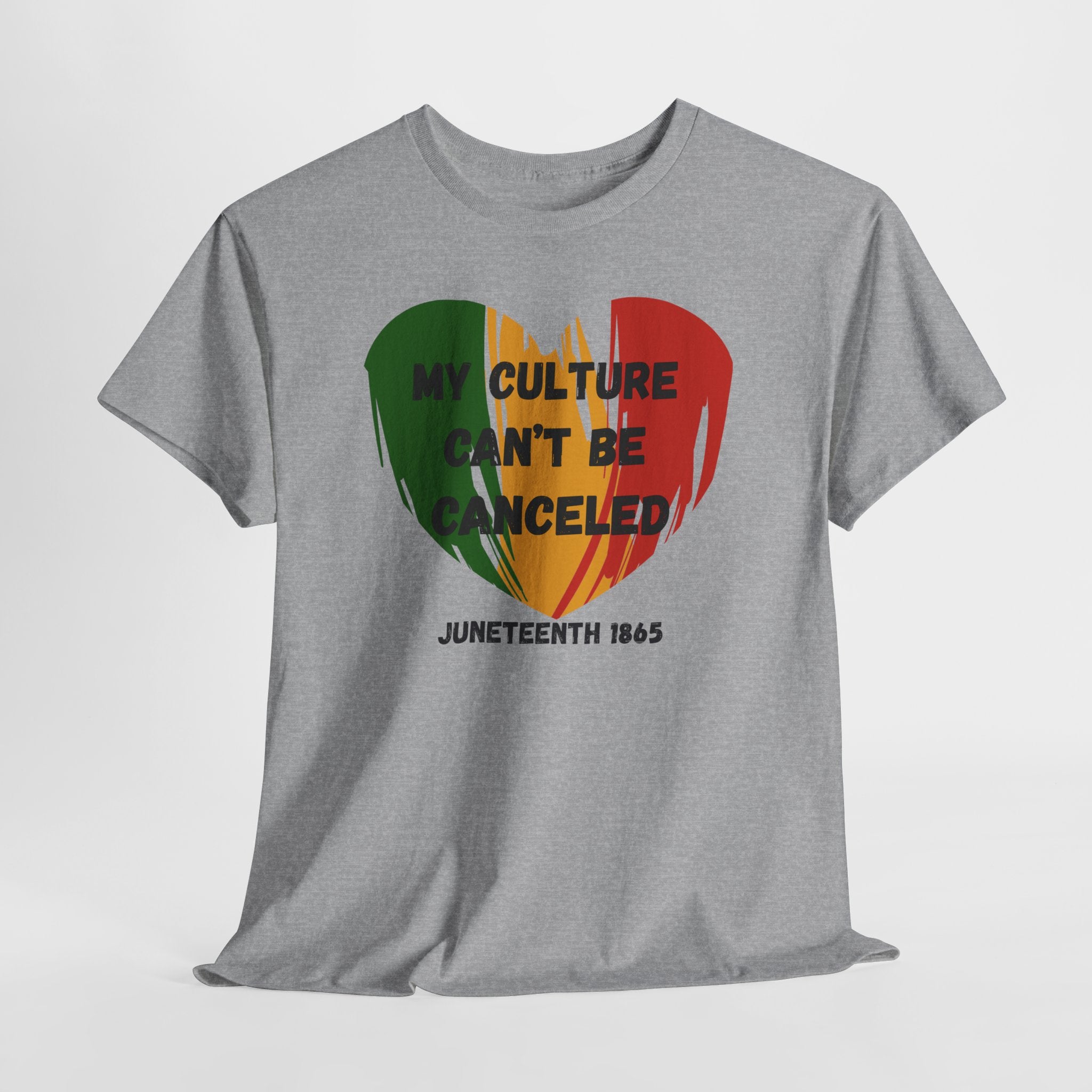 T-Shirt — "My Culture Can't Be Canceled" Juneteenth Heart Tee