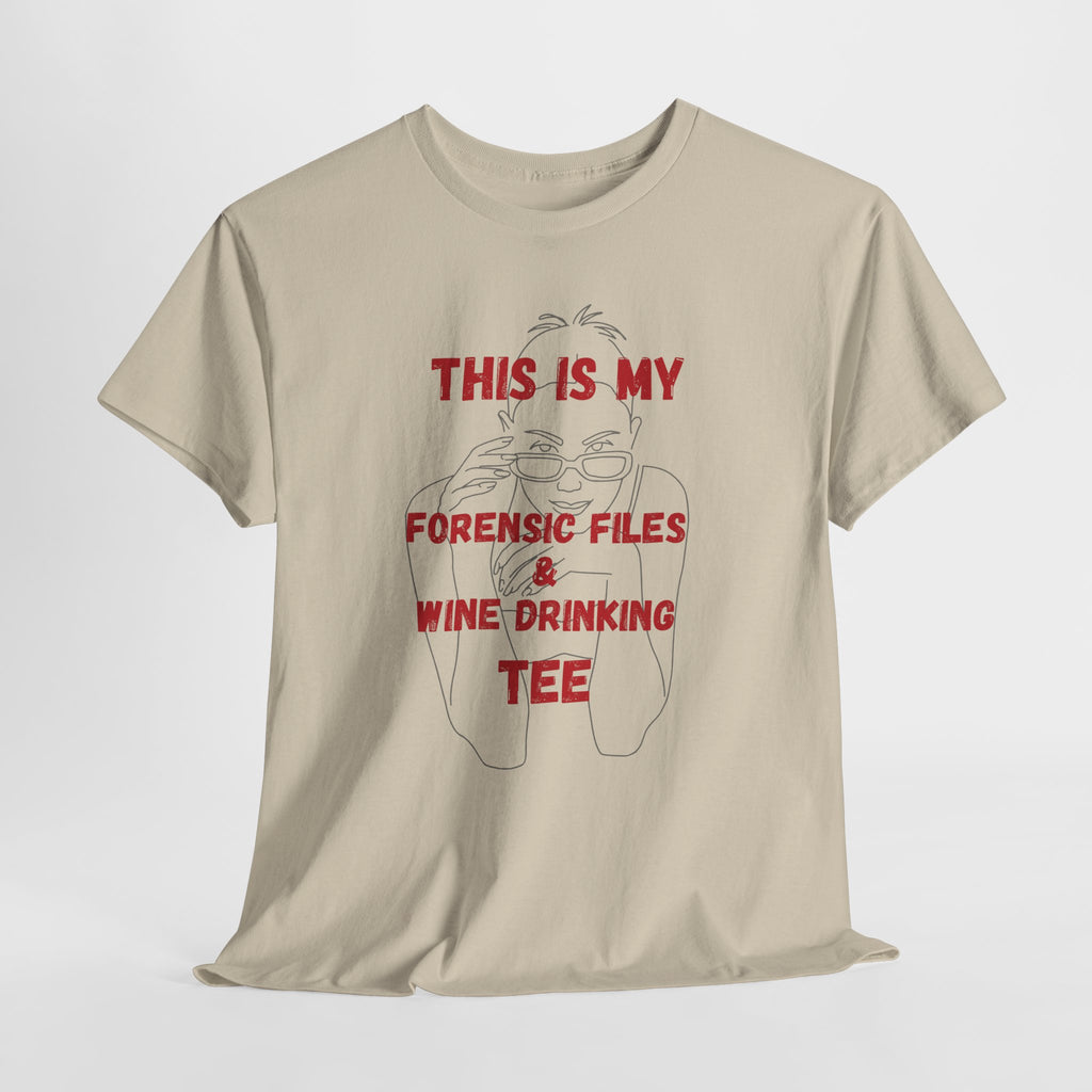 Funny Lazy Detective Wine T-Shirt — 'Detective Off Duty' Graphic Tee