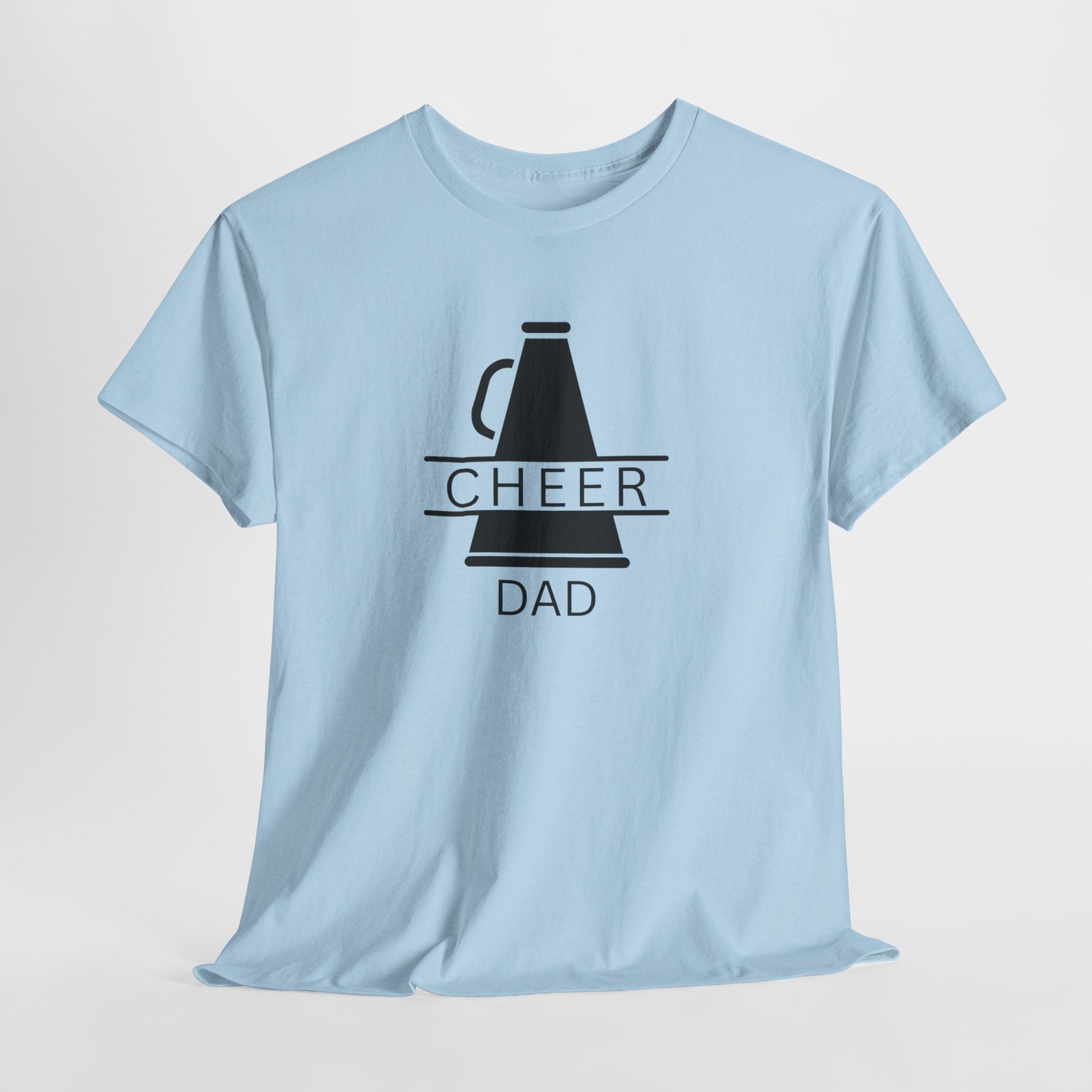 Cheer Dad T-Shirt – Megaphone Graphic Tee for Proud Cheerleading Fathers