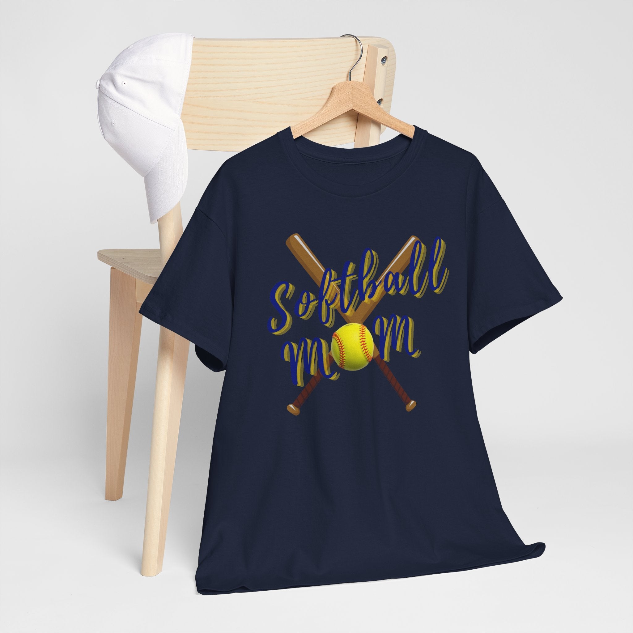 Softball Mom T-Shirt — Bat & Ball Graphic Tee