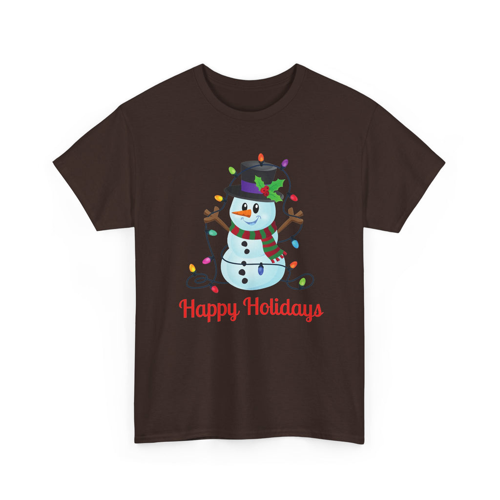 Happy Holidays Snowman Christmas T-Shirt