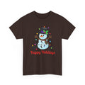Happy Holidays Snowman Christmas T-Shirt
