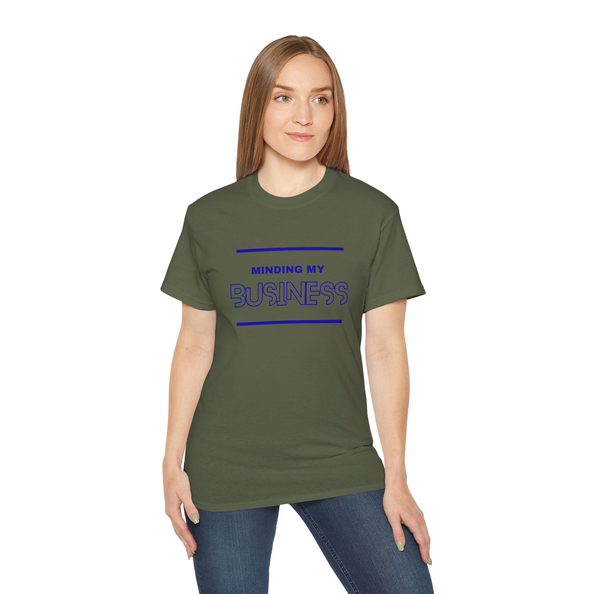 T‑Shirt — "Minding My Business" Minimal Graphic Tee