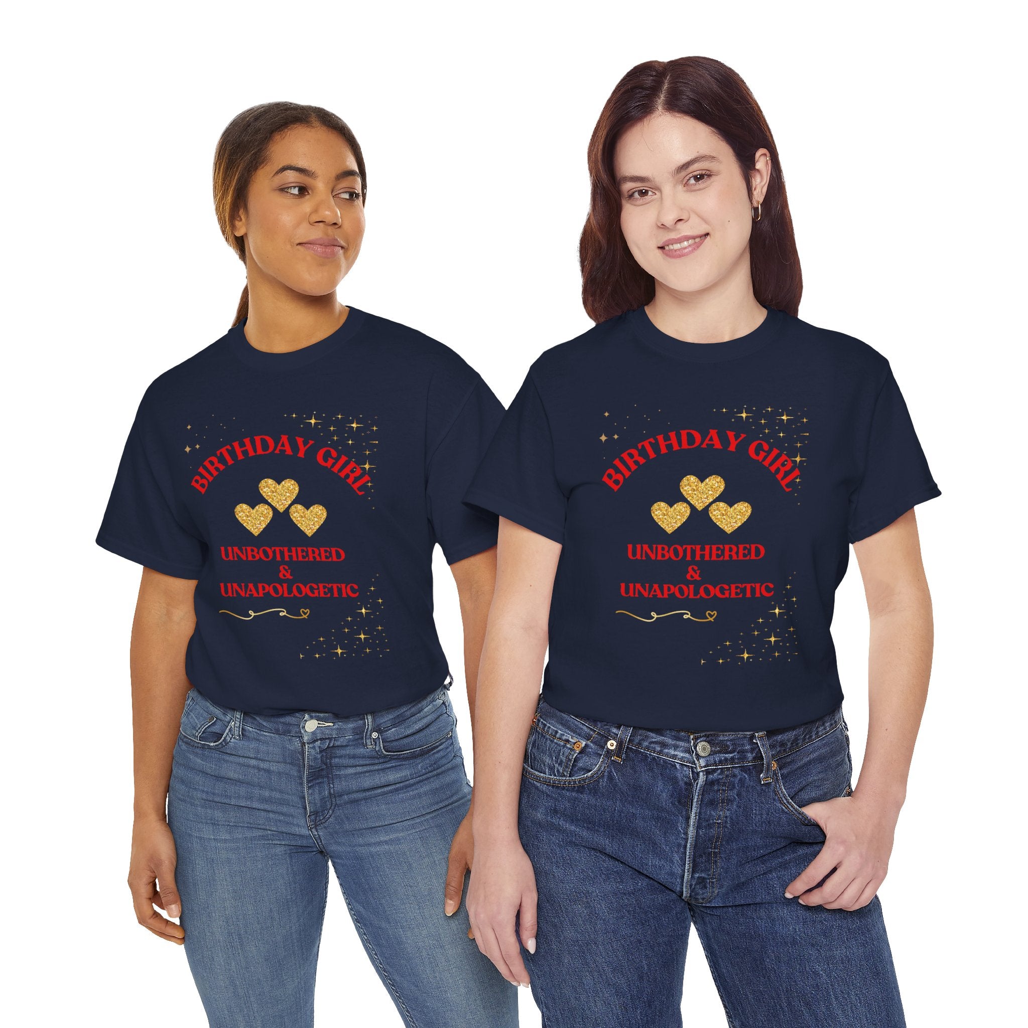 Birthday Girl Tee — "No Apologies" Graphic Birthday Shirt