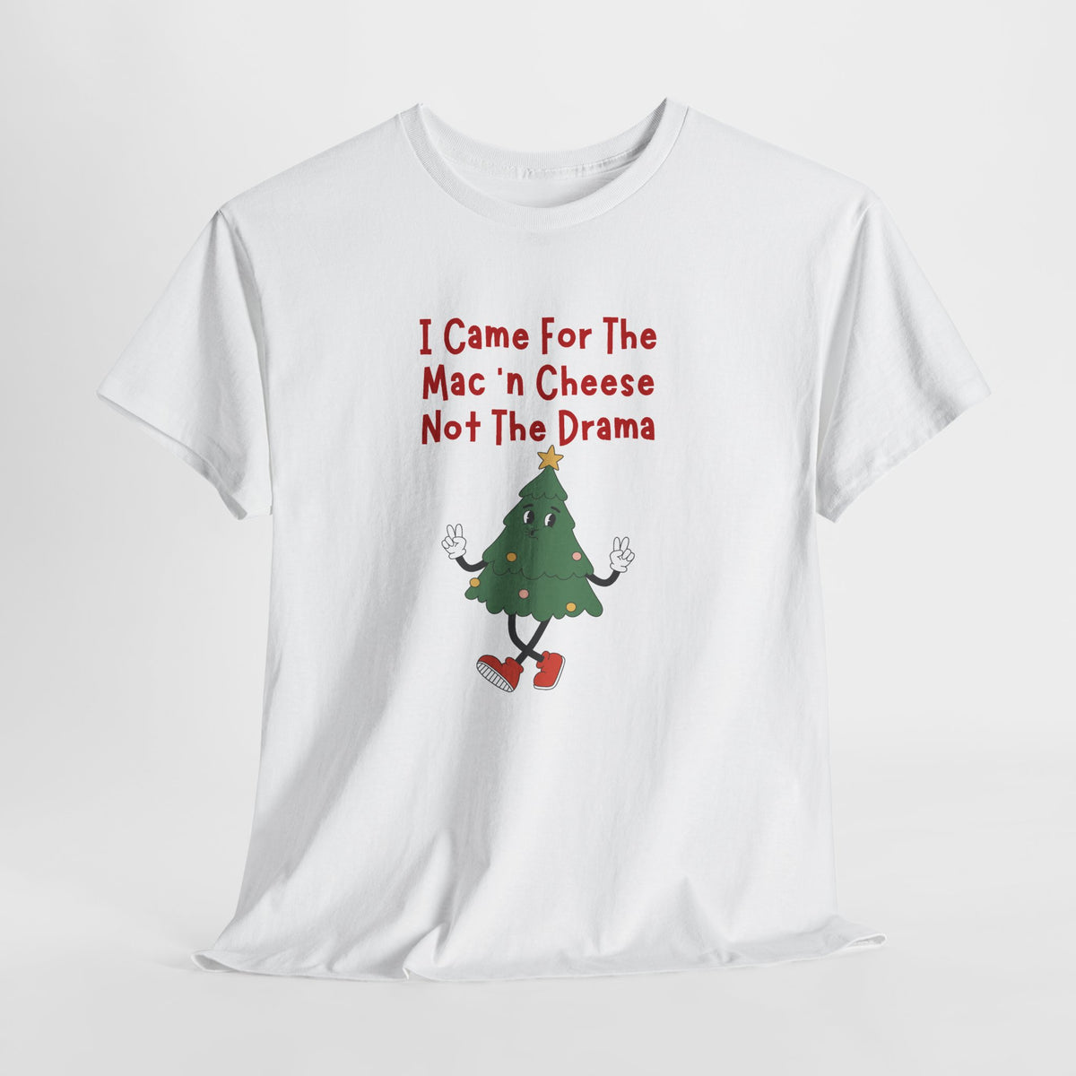 I Came for the Mac ’n Cheese Not the Drama Christmas Tree T-Shirt