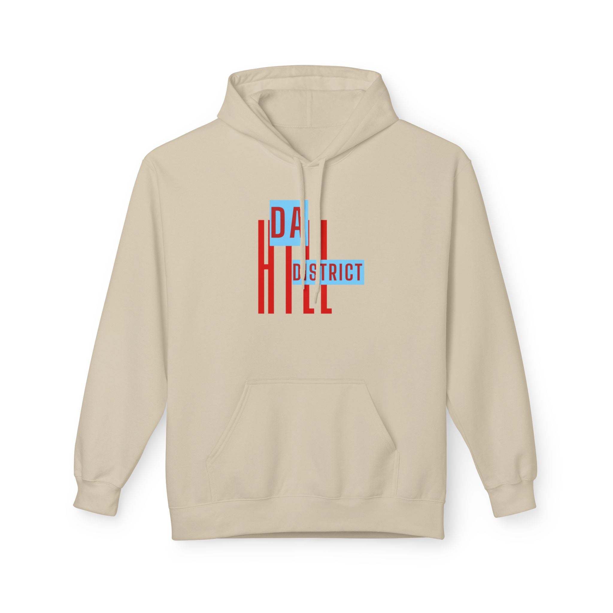 Hill District Retro Text Hoodie — 'Da Hill District' Pittsburgh Pride Sweatshirt