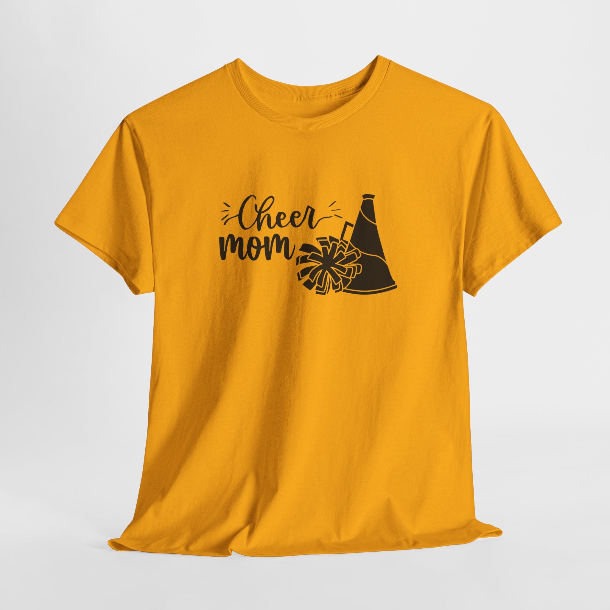 Cheer Mom T-Shirt — Pom Pom & Megaphone Mom Tee