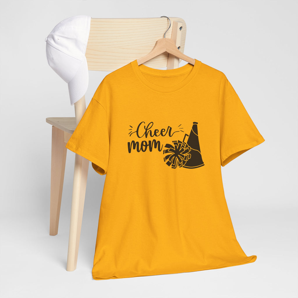 Cheer Mom T-Shirt — Pom Pom & Megaphone Mom Tee