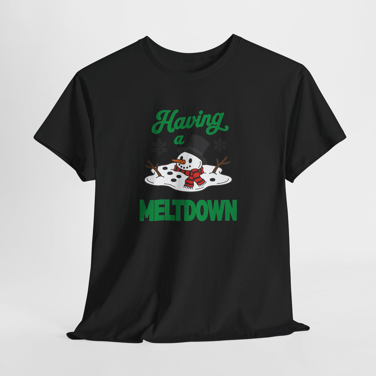 Having a Meltdown Snowman Christmas T-Shirt
