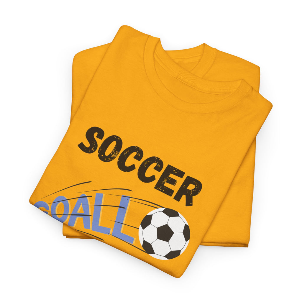 Soccer Mom T‑Shirt — 'Soccer Goal!' Graphic Tee with Soccer Ball
