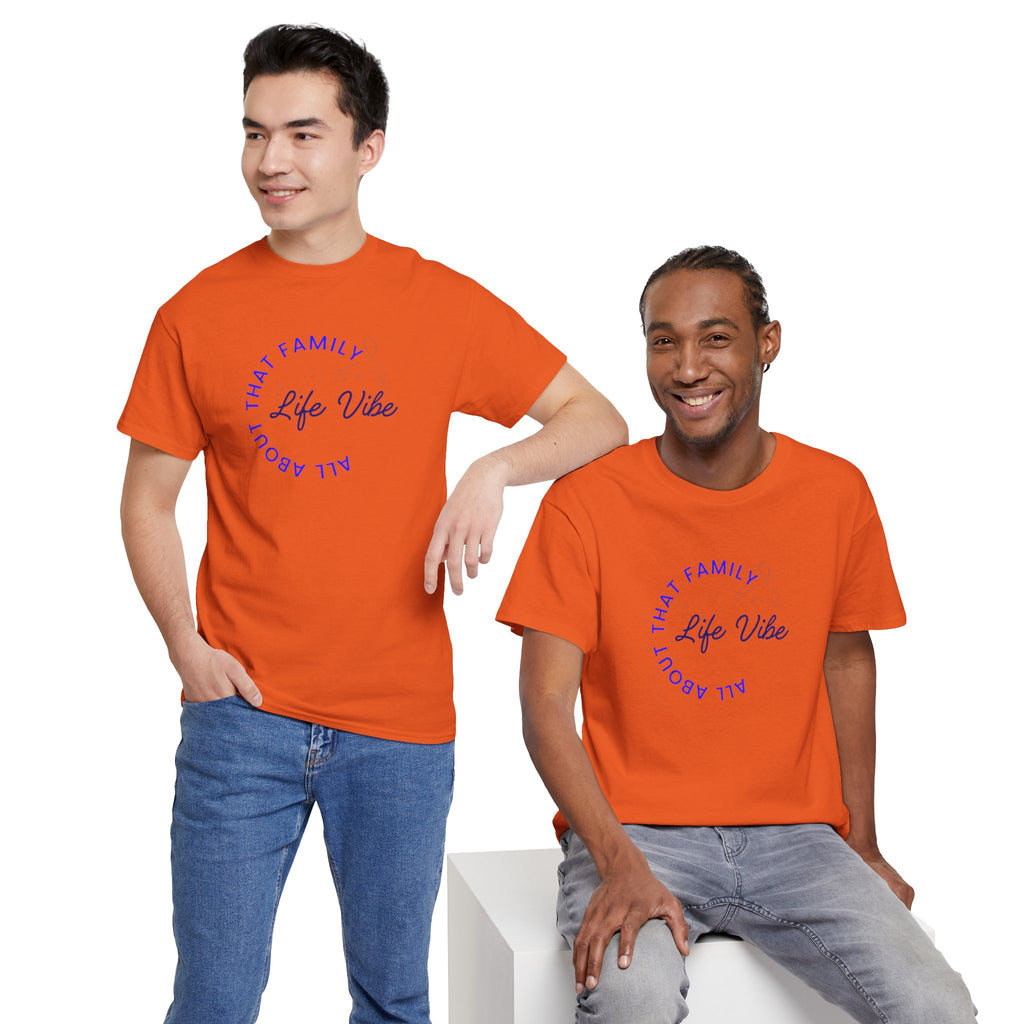 "All About My Family" Life Vibe T-Shirt —Minimal Circle Graphic Tee
