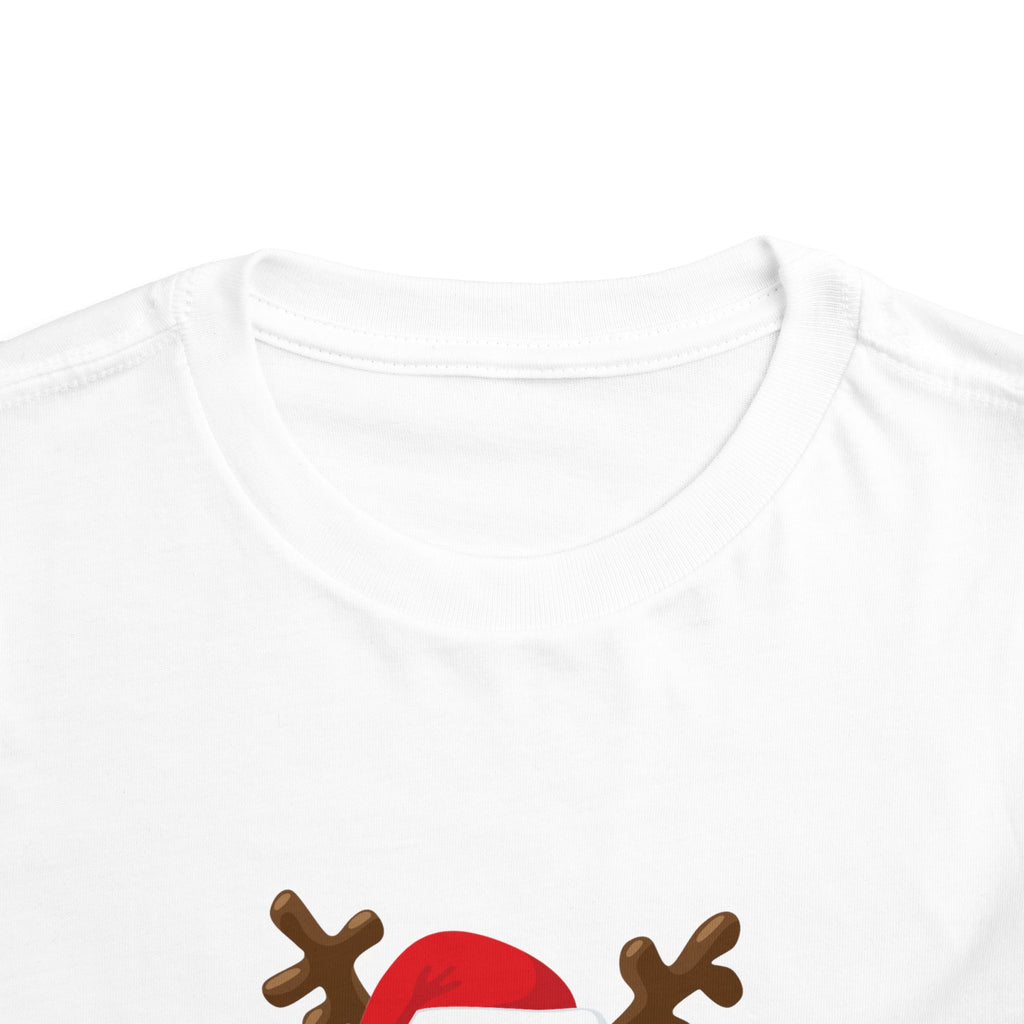 Santa’s Little Helper Reindeer Toddler Short Sleeve Tee