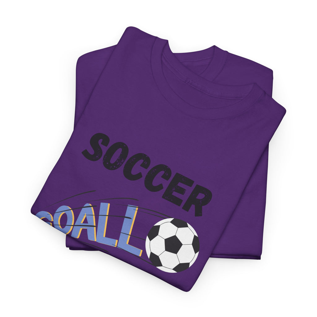 Soccer Mom T‑Shirt — 'Soccer Goal!' Graphic Tee with Soccer Ball