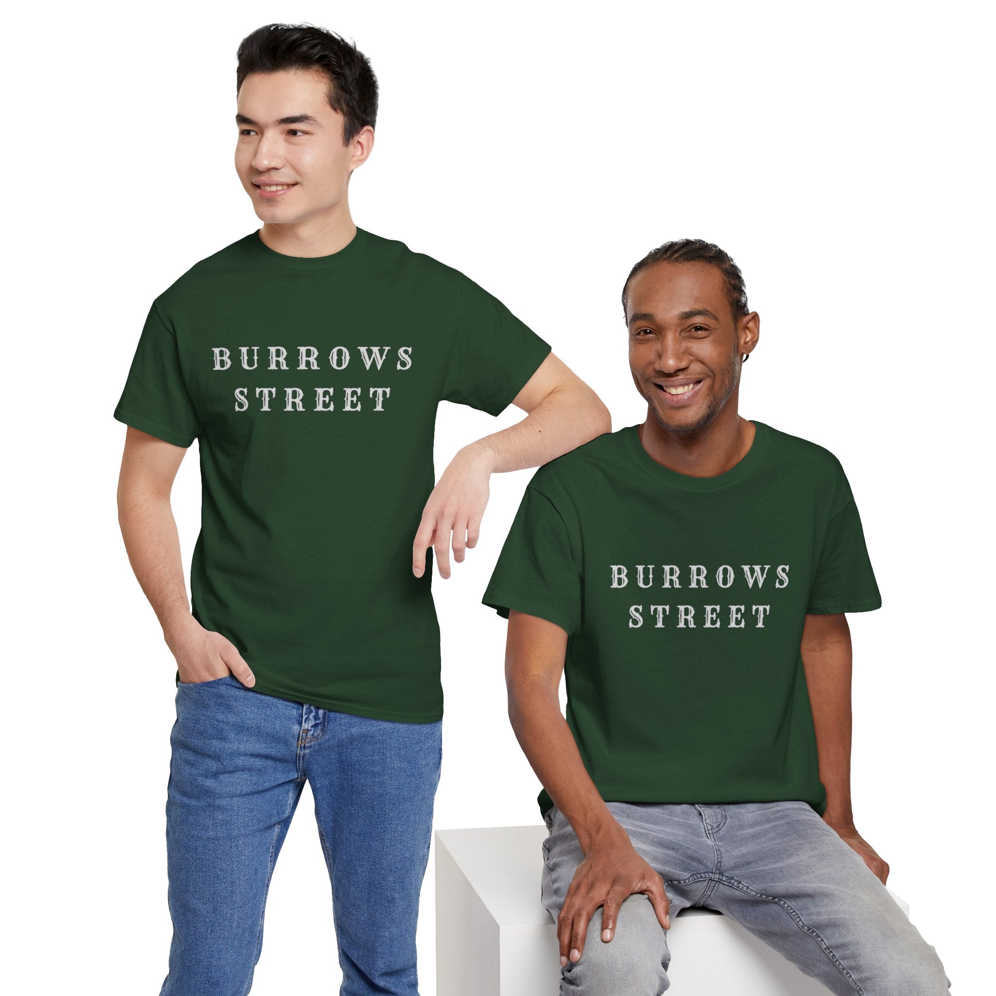 Burrows Street T-Shirt — Minimal Vintage Street Name Tee
