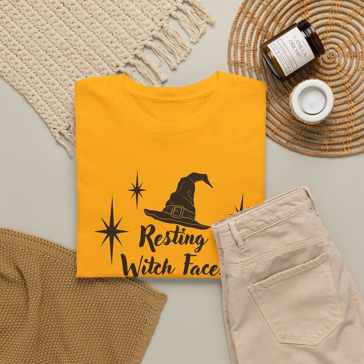 Witch T-Shirt - “Resting Witch Face? Naw, I’m Just Tired” Halloween Tee