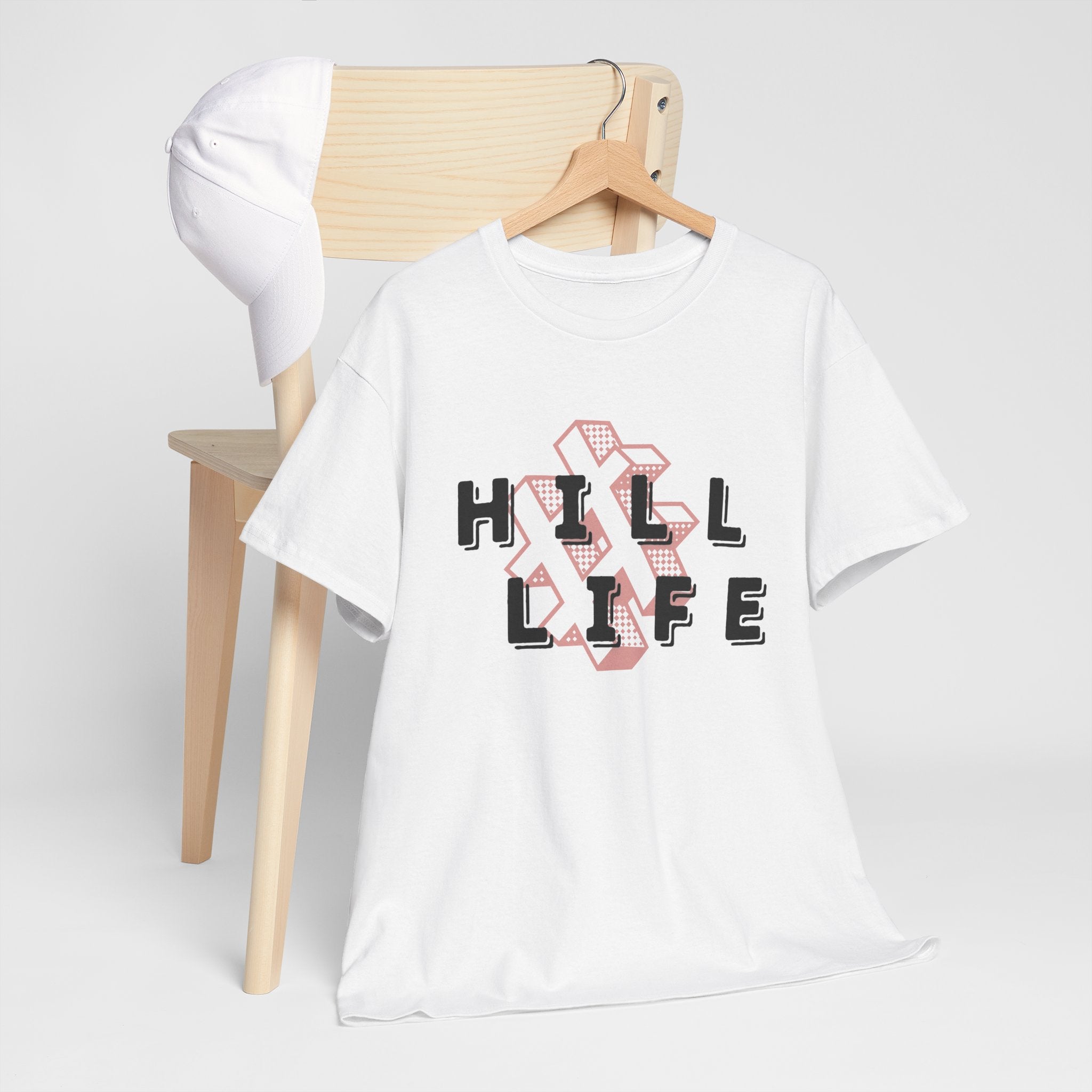 Hill Life T‑Shirt — Retro Geo Cross Graphic Tee