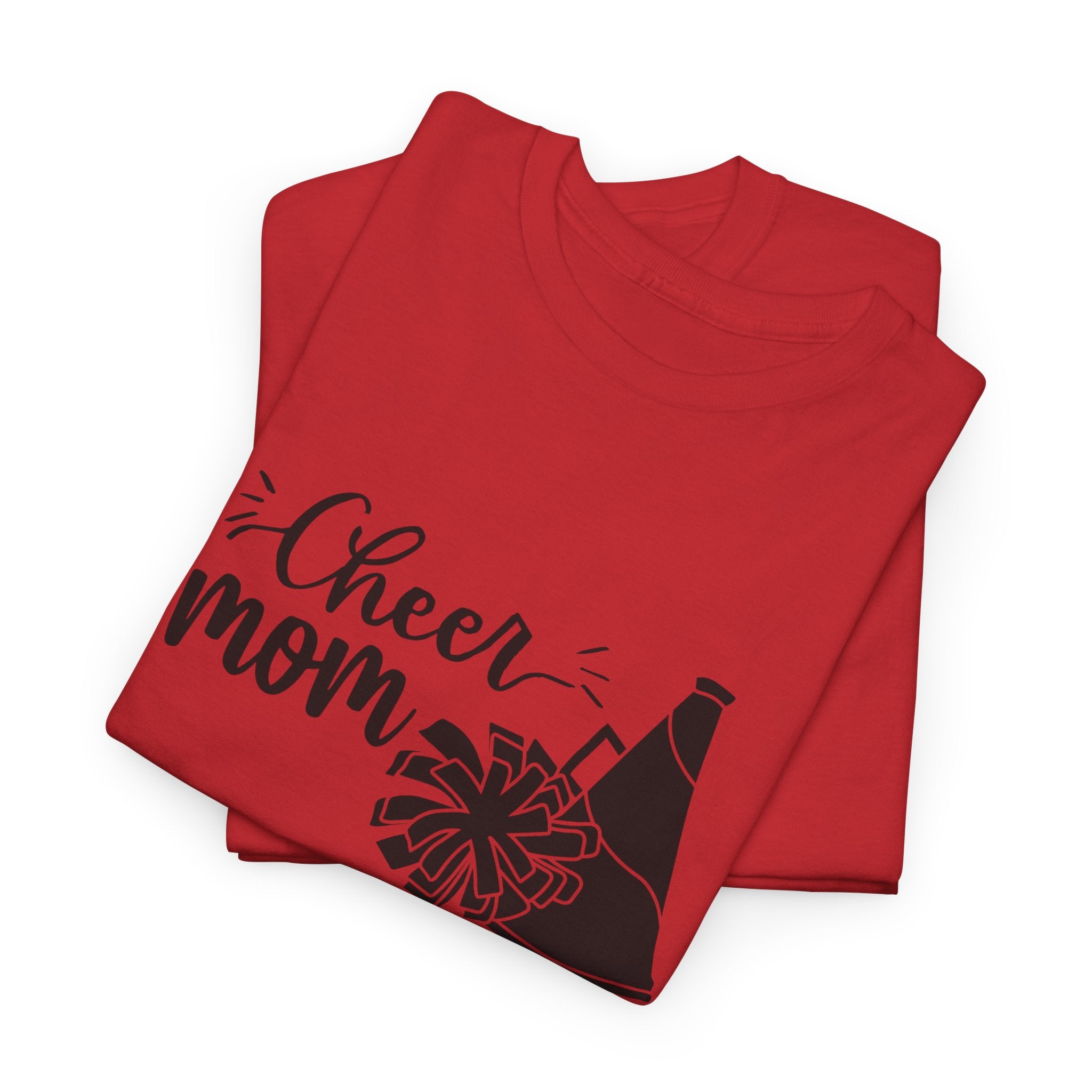 Cheer Mom T-Shirt — Pom Pom & Megaphone Mom Tee