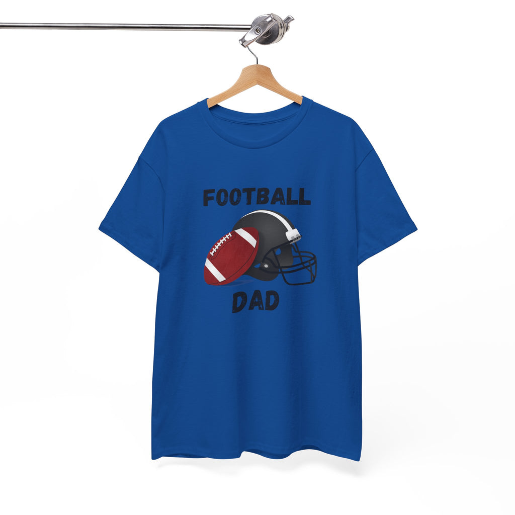 Football Dad T-Shirt — Classic Football & Helmet Tee for Proud Dads