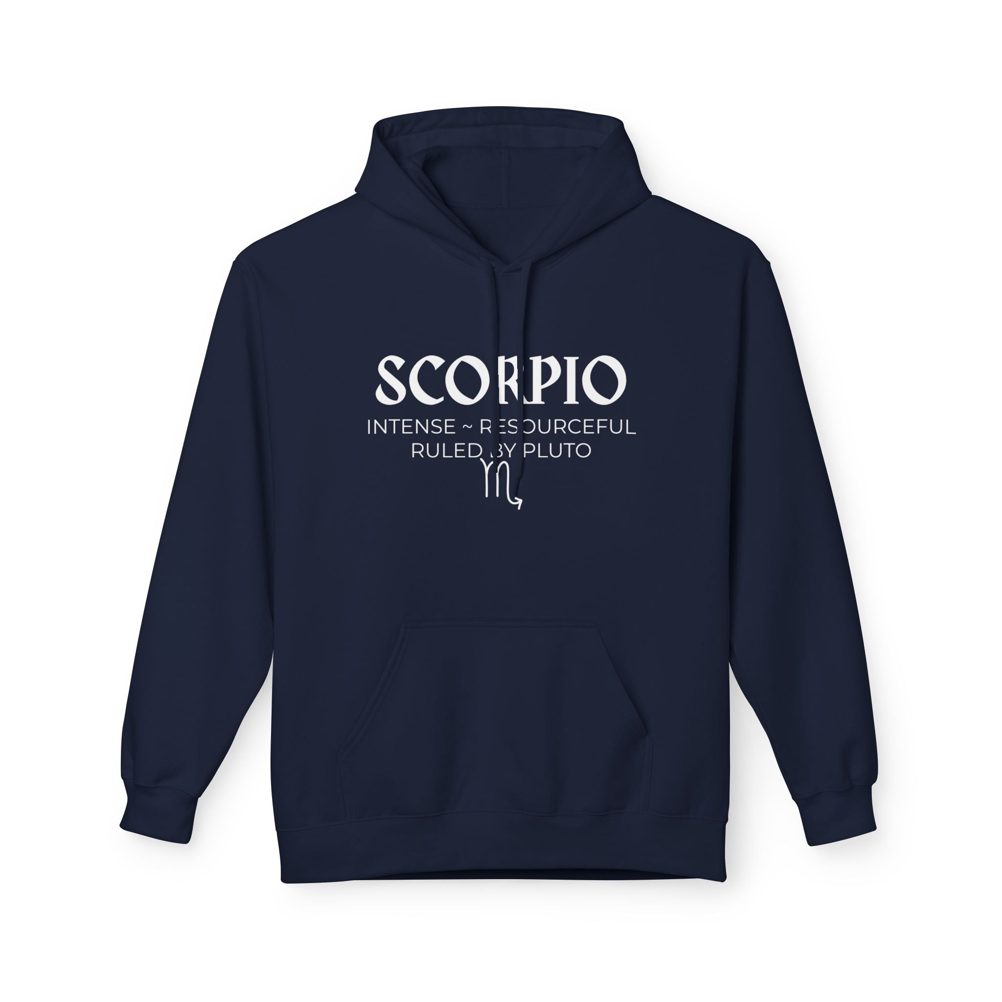 Scorpio Stylish Fleece Hoodie with Artistic Design for Comfort