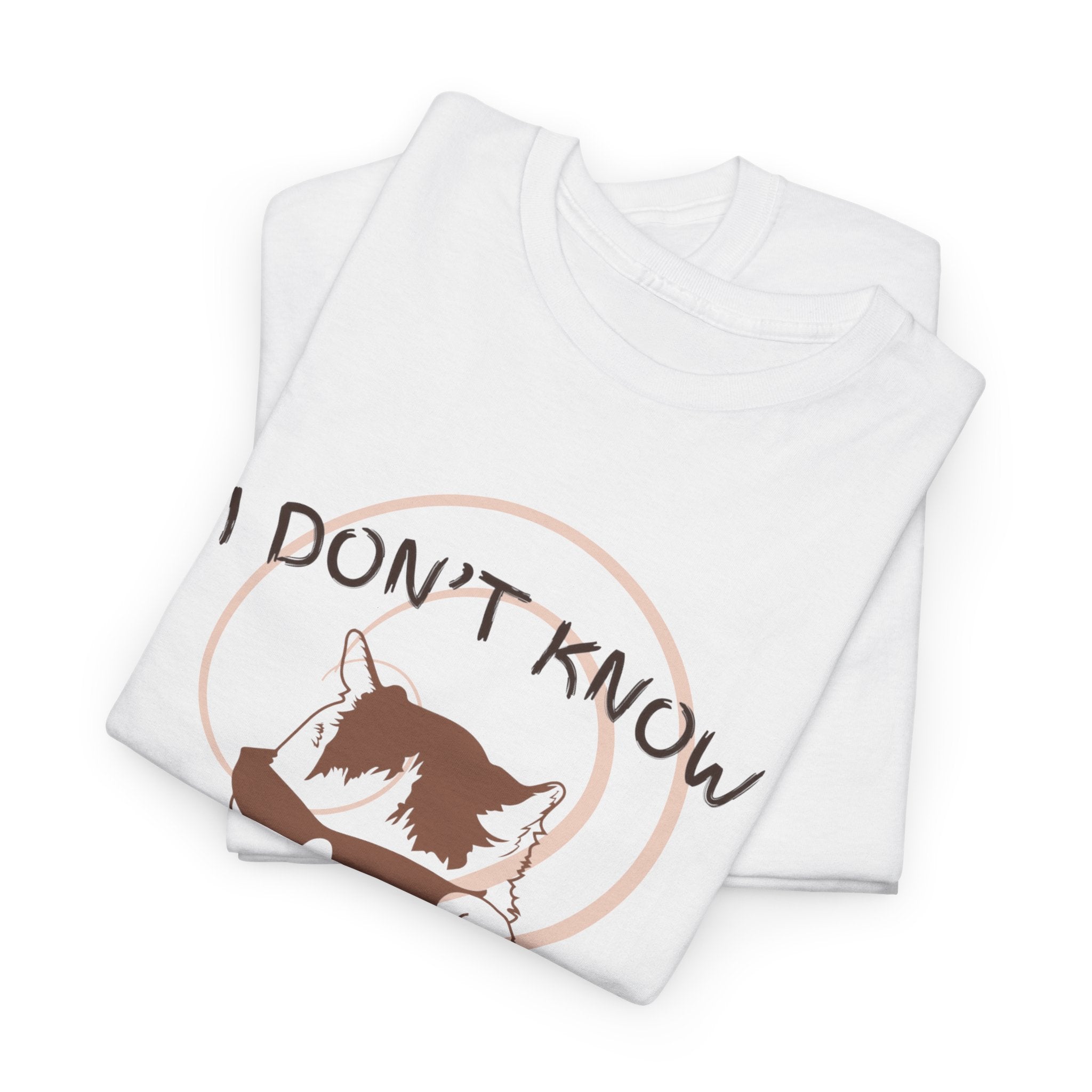 Cat Graphic Tee — "I Don't Know These People" Introvert Humor Shirt