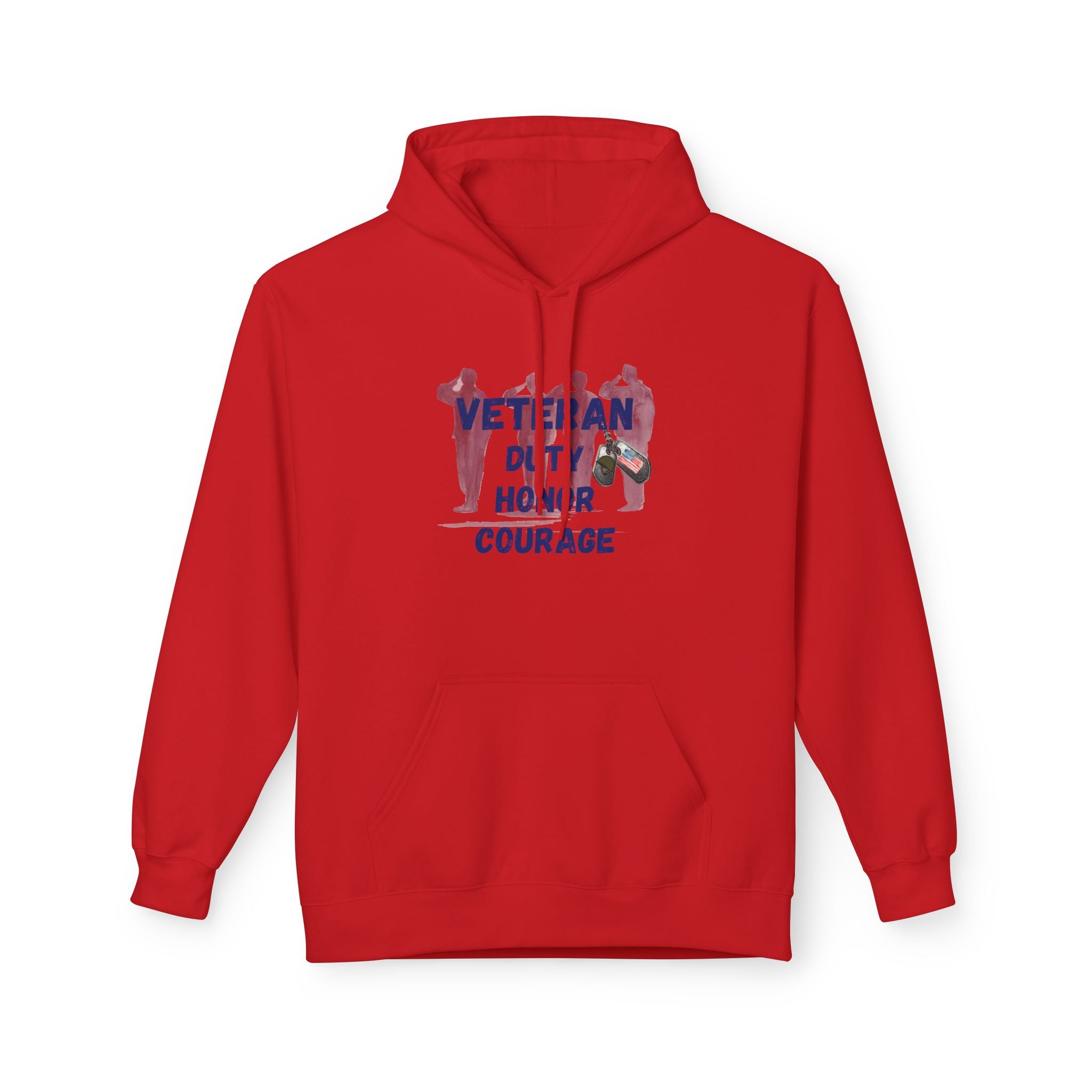 Proud Veteran Unisex Midweight Soft style Fleece Hoodie