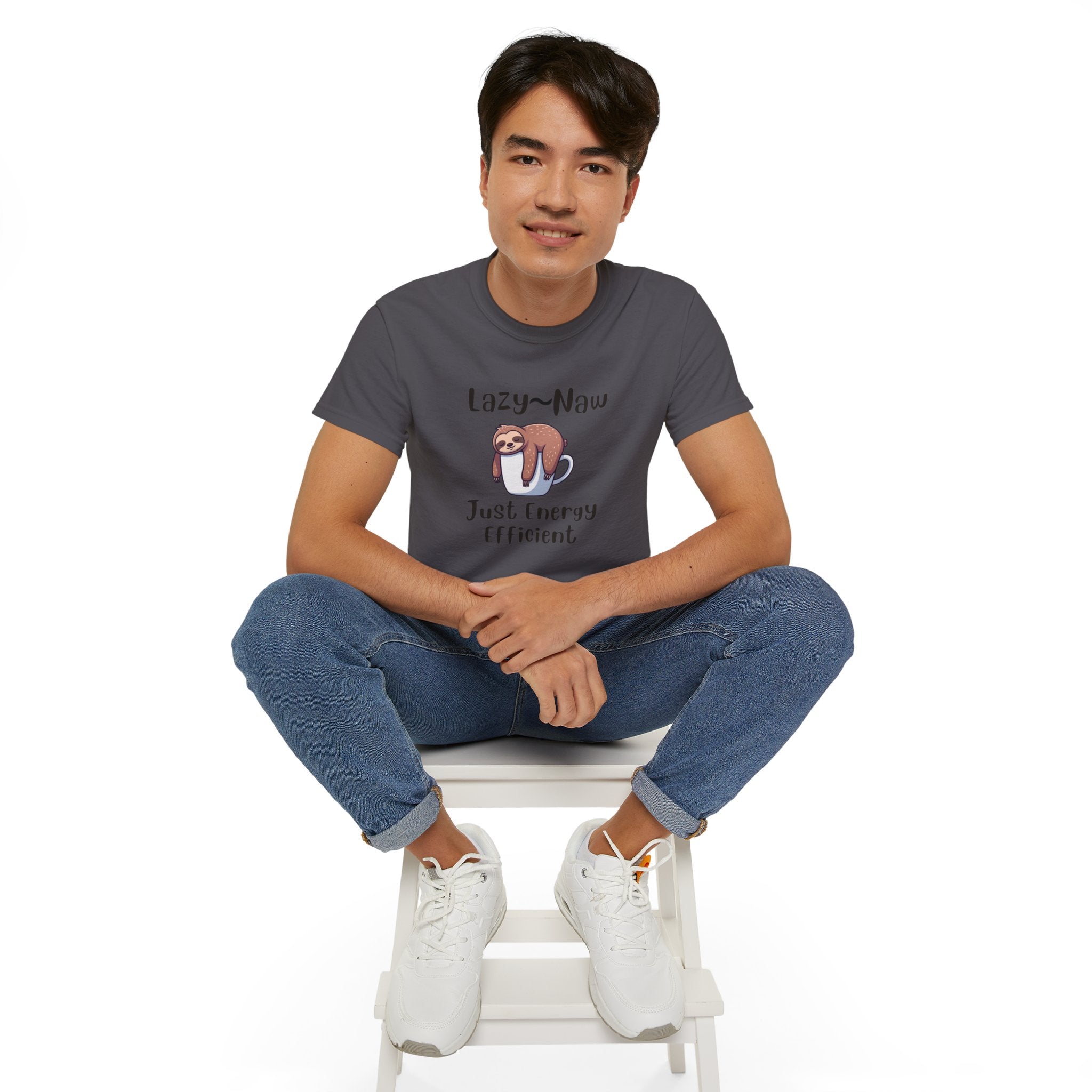 Sloth 'Lazy-Naw — Just Energy Efficient' T-Shirt