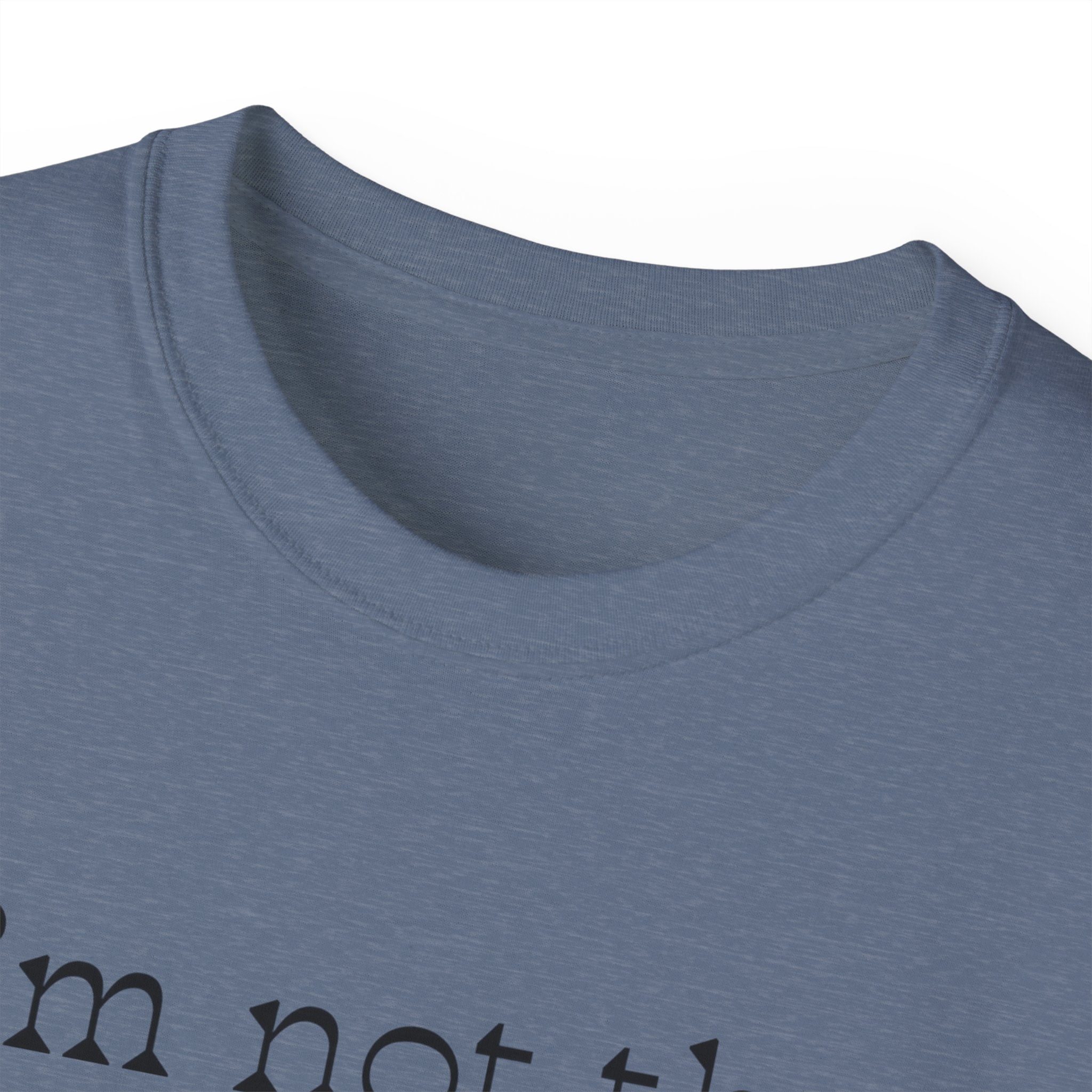 "I'm Not the Problem, Am I?" White Graphic Tee — Funny Sarcastic Statement T-Shirt
