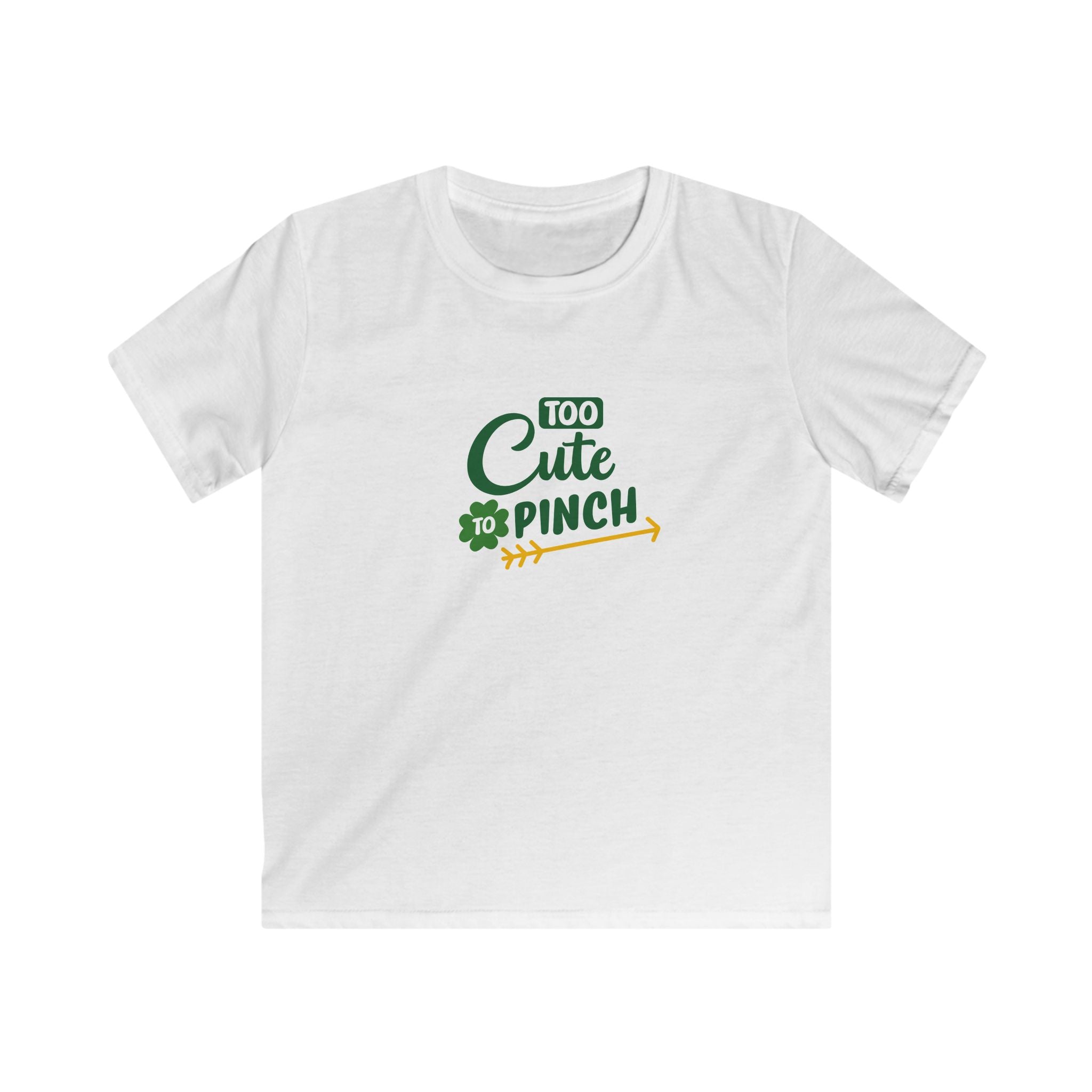 Kids T-Shirt — "Too Cute to Pinch" St. Patrick’s Day Tee